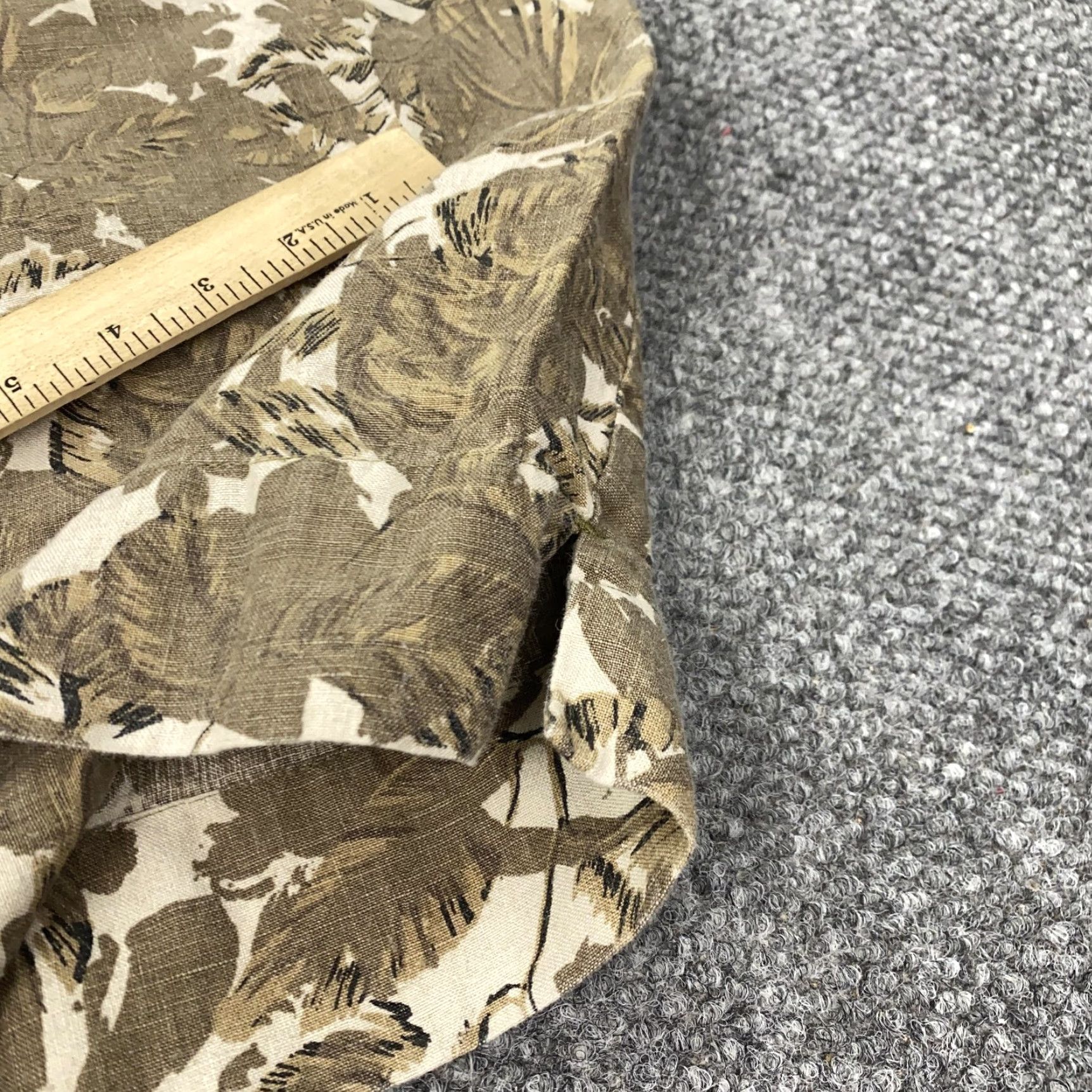 J. Jill J Jill Love Linen Pants Womens 4X Capri Cropped Casual Brown Tan Leaf Print Size 40" / US 18 - 6 Thumbnail