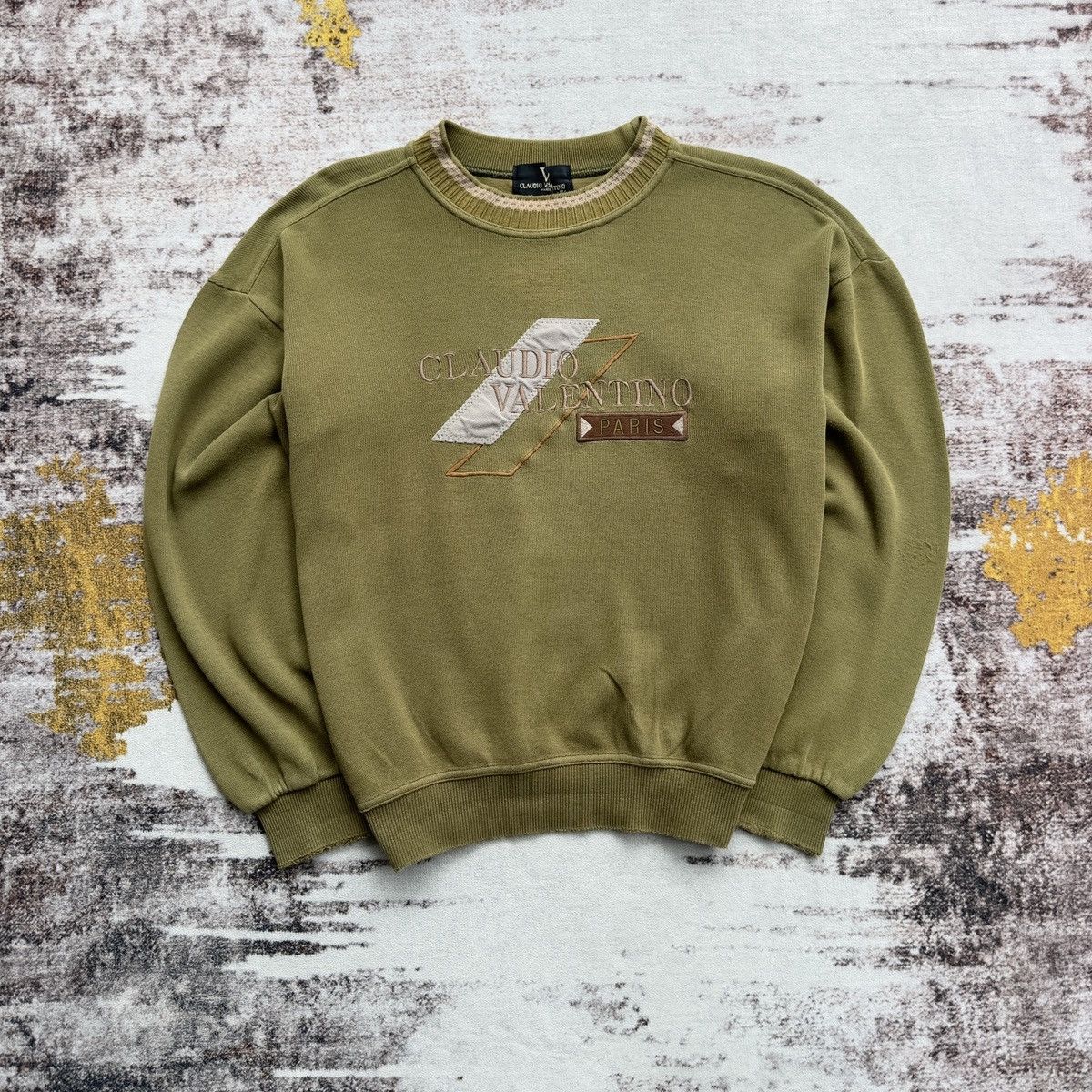 Valentino VINTAGE CLAUDIO VALENTINO PARIS EMBROIDERY LOGO SPELL OUT Size US M / EU 48-50 / 2 - 1 Thumbnail
