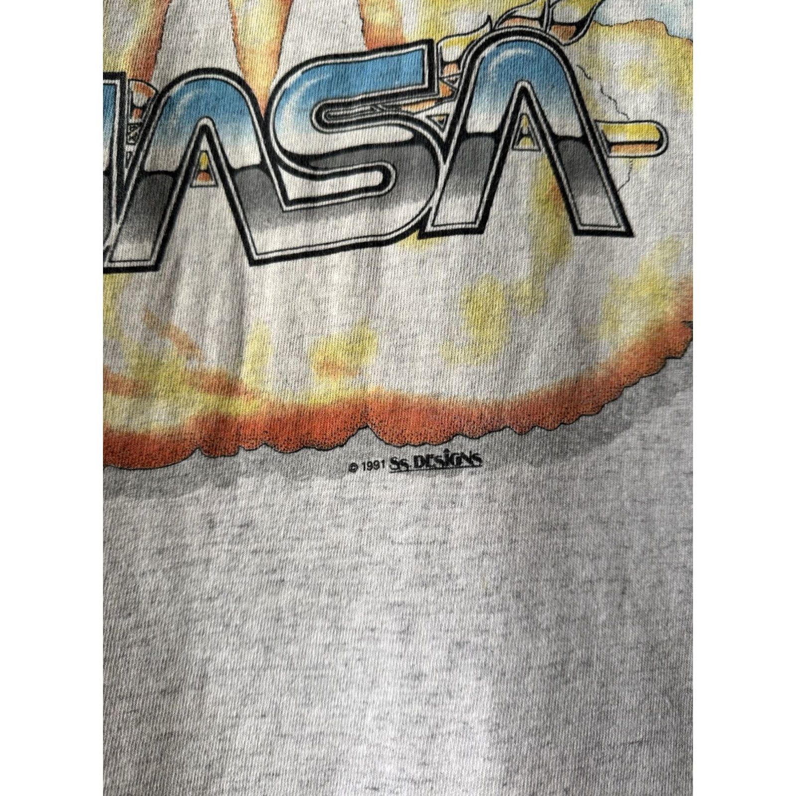 NASA VINTAGE NASA Space Shuttle Rocket Graphic T-Shirt L USA Made In 1991 Size Size US L / EU 52-54 / 3 - 4 Thumbnail