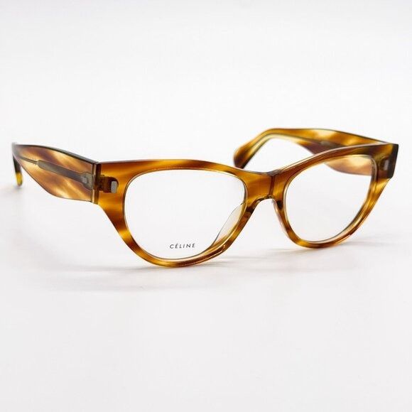 Celine NEW CELINE EYEGLASSES CL50012I 056 HAVANA WOMEN EYEWEAR Size ONE SIZE - 4 Thumbnail
