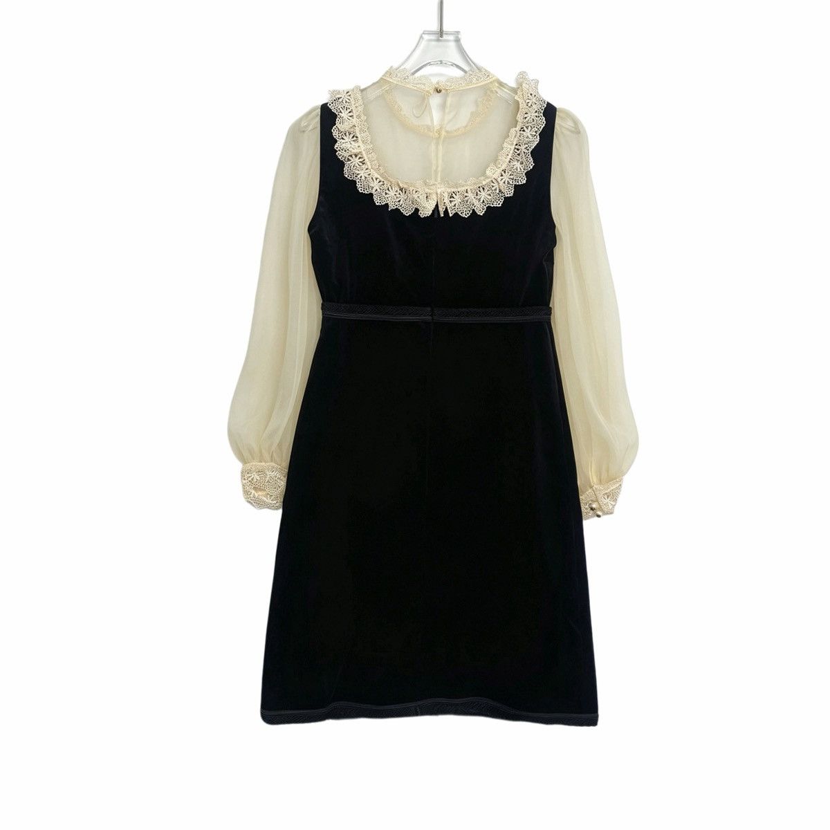 Gucci Gucci Short Velvet Long Sleeve Dress K26WX Size XS / US 0-2 / IT 36-38 - 2 Thumbnail