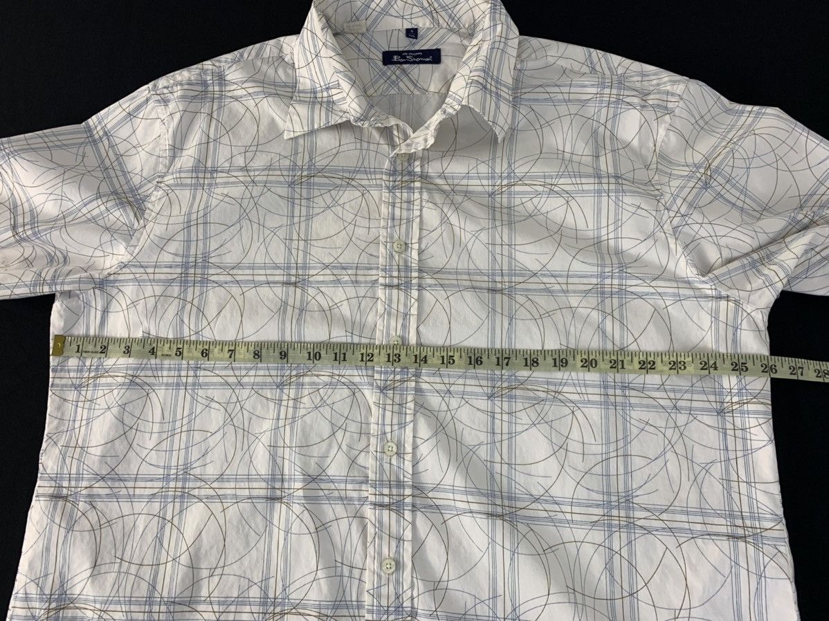 Ben Sherman The Original Ben Sherman Checked Geometry Button Up Shirt Size US XXL / EU 58 / 5 - 10 Thumbnail