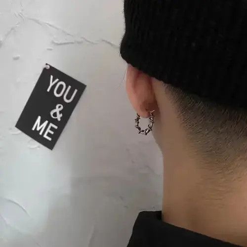 Sterling Silver Retro punk earrings Size ONE SIZE - 3 Thumbnail