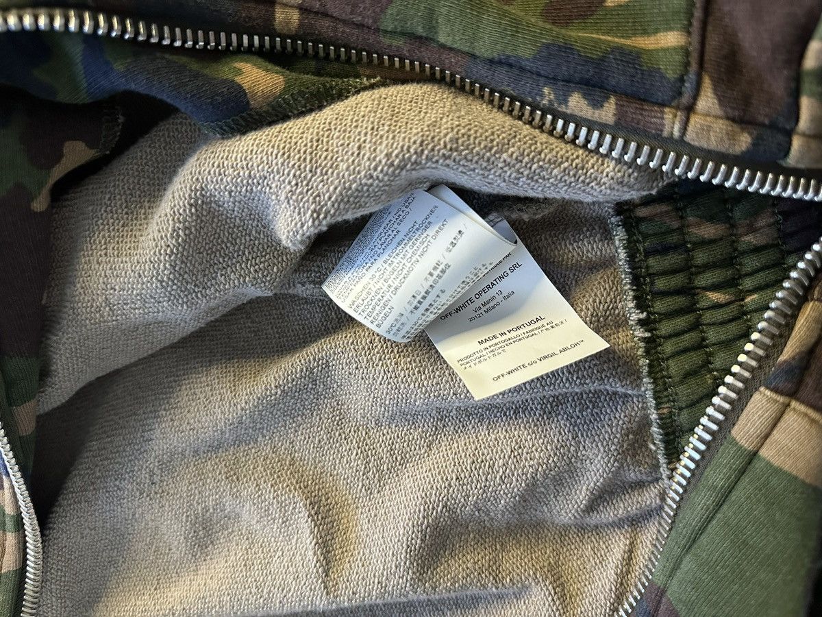 Off-White Off-White Green Camouflage Cotton Zip-Up XXS Size US XXS / EU 40 - 8 Thumbnail