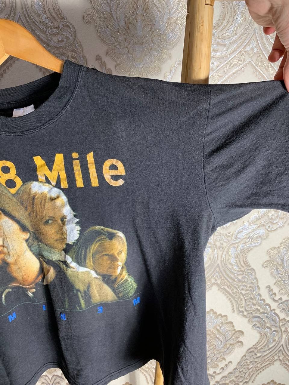 Eminem × Vintage VERY RARE EMINEM 8 MILE BIG LOGO T-SHIRT Y2K 90s RAP HIP HO Size US S / EU 44-46 / 1 - 2 Thumbnail