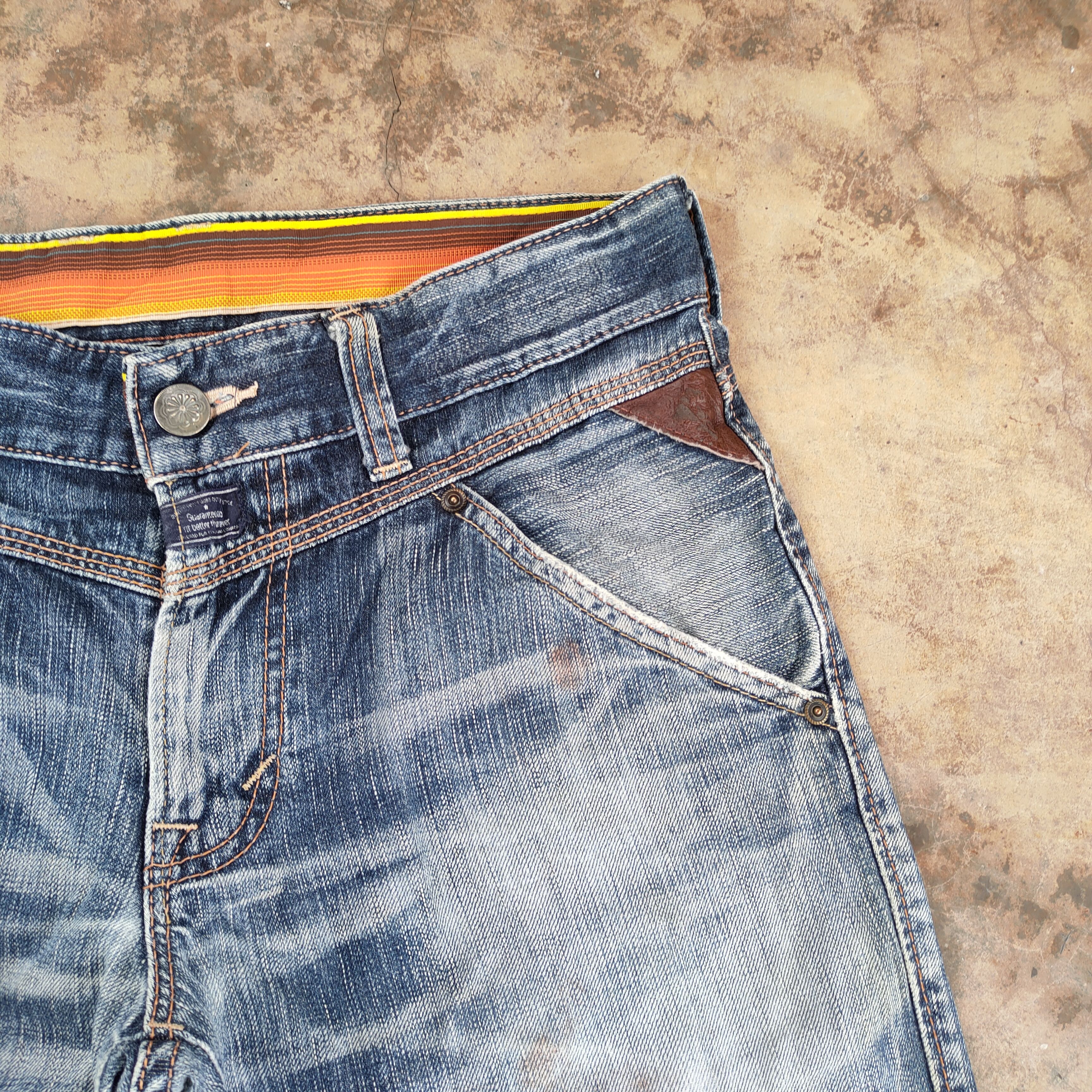 Edwin VINTAGE EDWIN BLUE TRIP DISTRESSED FADED JEANS PANTS Size US 34 / EU 50 - 8 Thumbnail