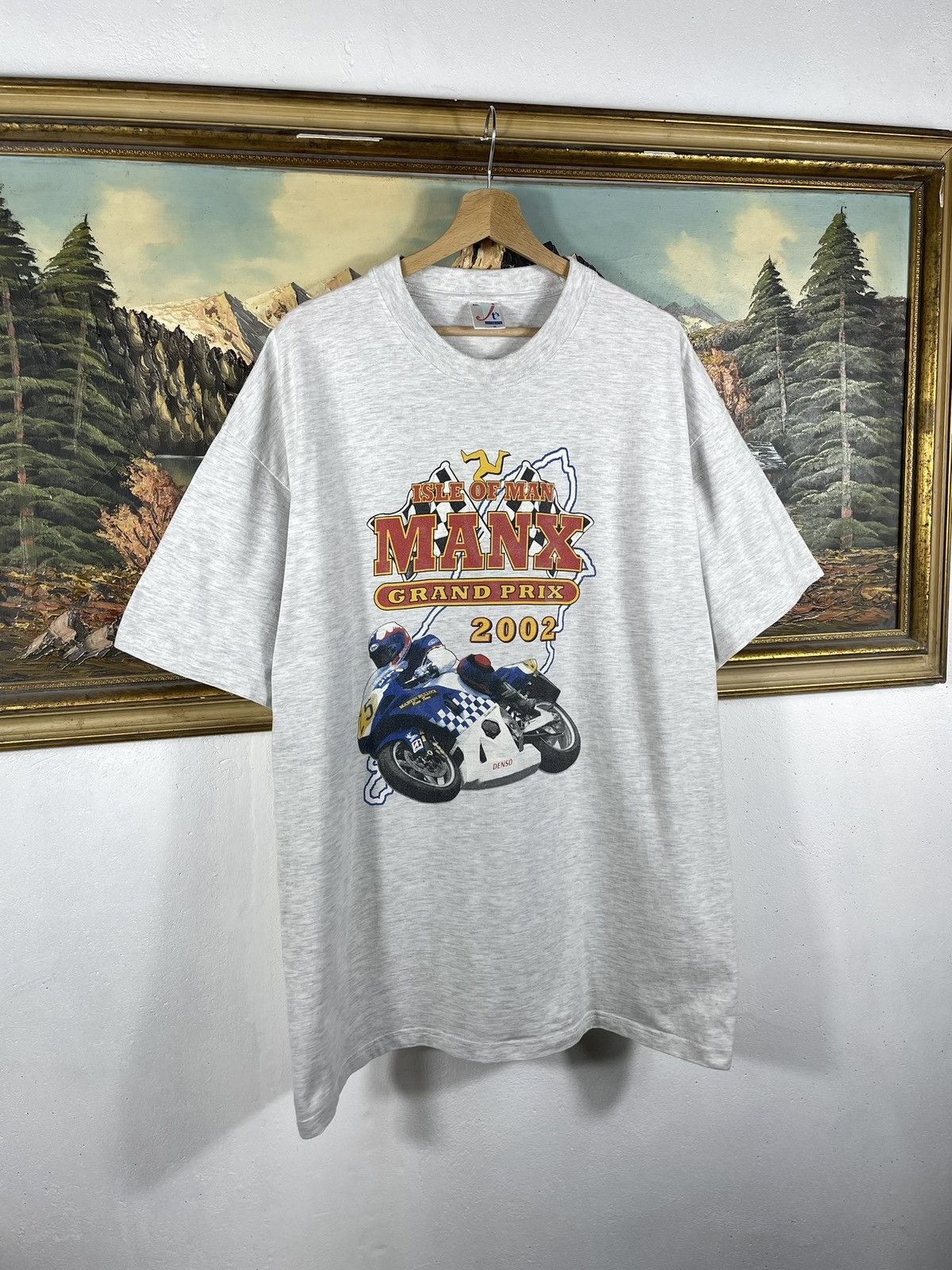 Vintage × Yamaha Vintage 2002 00s Isle Of Man Racing T-Shirt Motorcycle Tee Size US XXL / EU 58 / 5 - 3 Thumbnail
