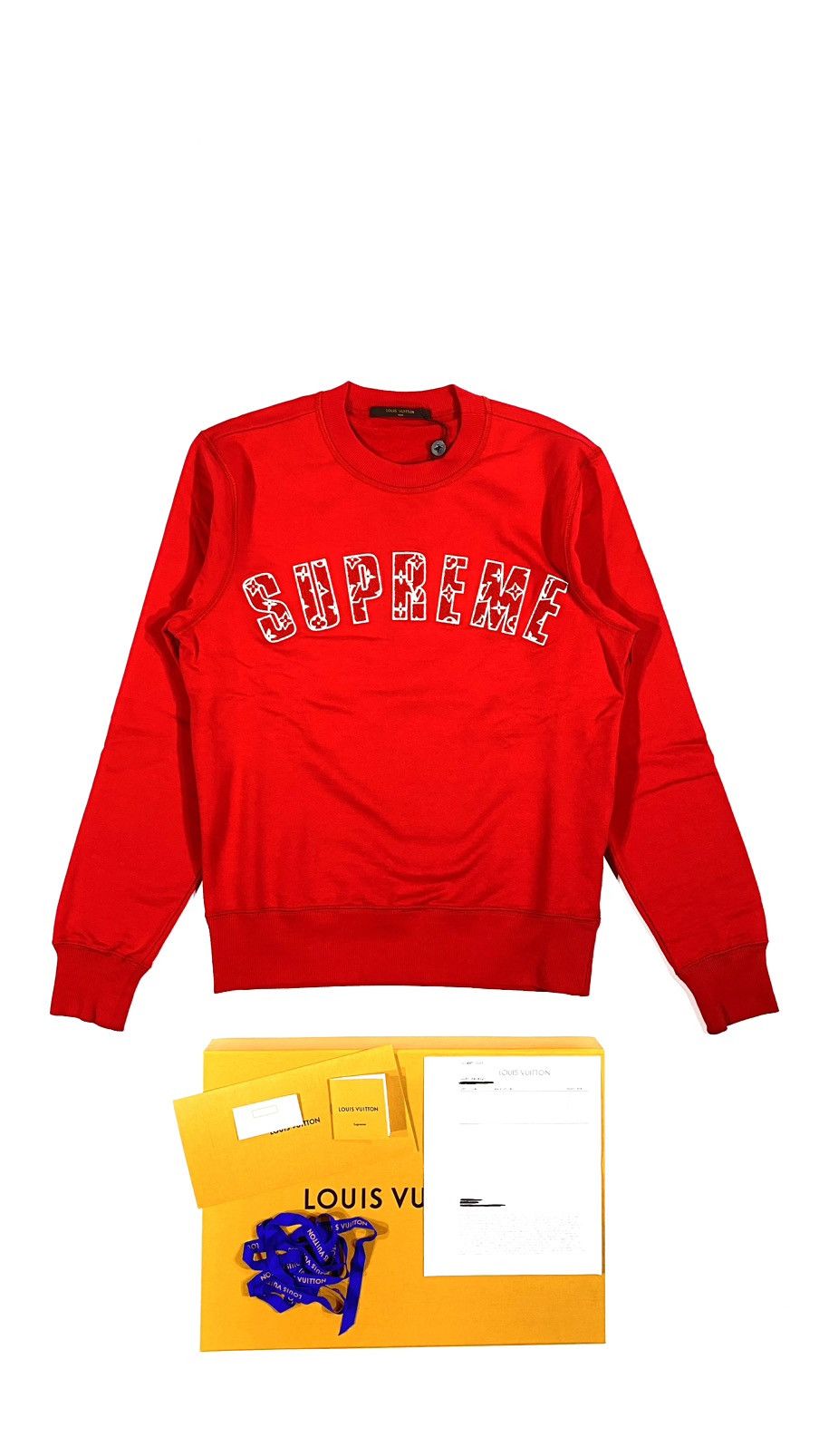 Louis Vuitton × Supreme LOUIS VUITTON X SUPREME XXS Sweatshirt Crew Neck Arc Logo Size US XXS / EU 40 - 1 Thumbnail