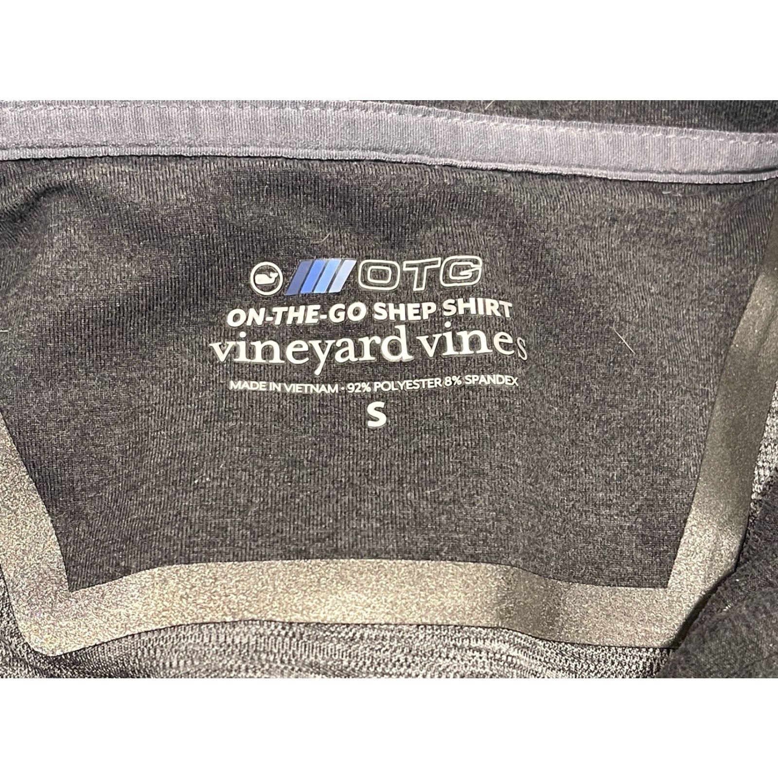 Vineyard Vines Vineyard Vines On The Go Shep Shirt Men's Small Two Tone Grey Pullover 1/4 Zip Regular Fit Long Sleeve Casual Golf Running Walking Weightlifting Size US S / EU 44-46 / 1 - 3 Thumbnail