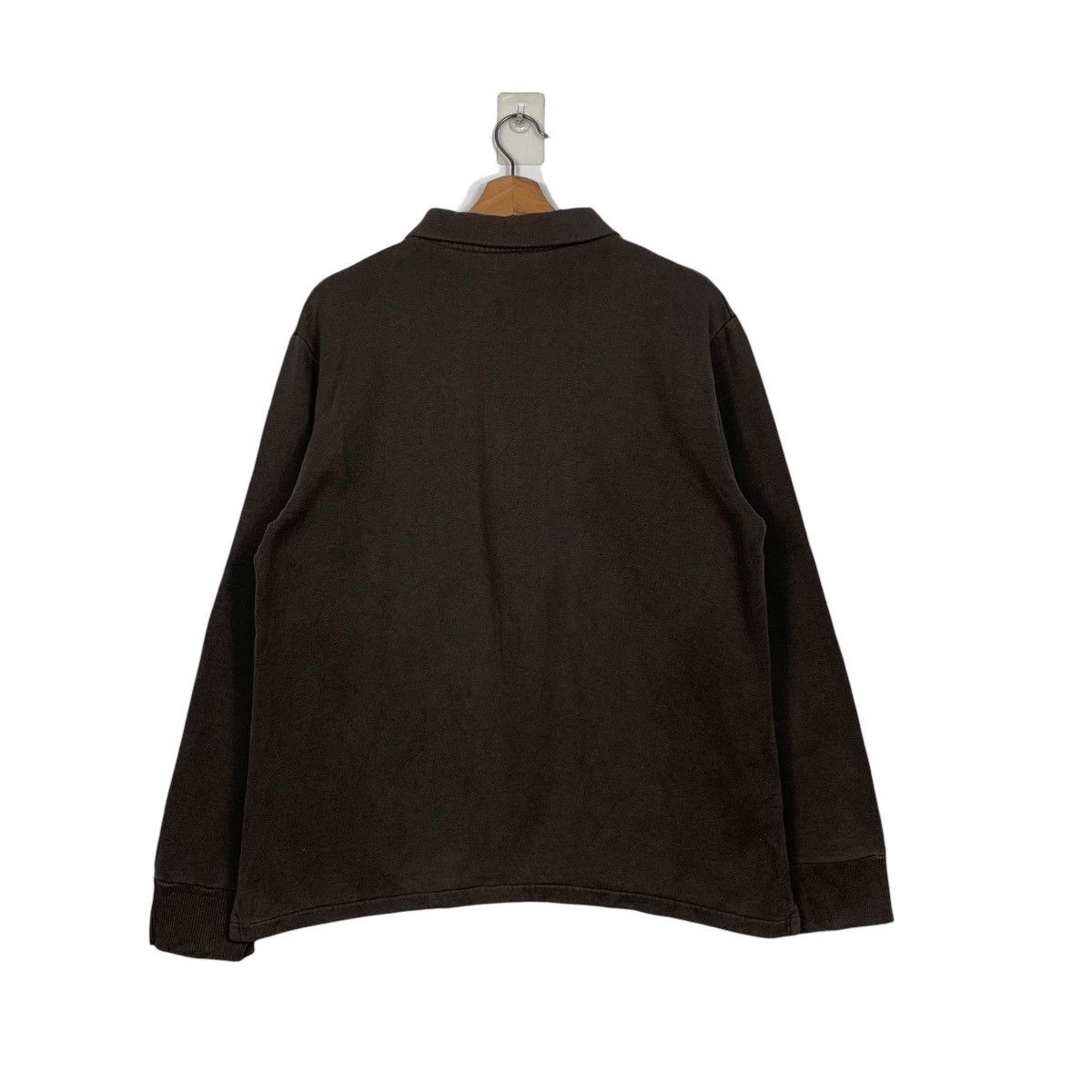 agnes b. AGNES B Half Zip Collared Single Pocket Sweatshirt #1607-C72 Size US M / EU 48-50 / 2 - 7 Thumbnail