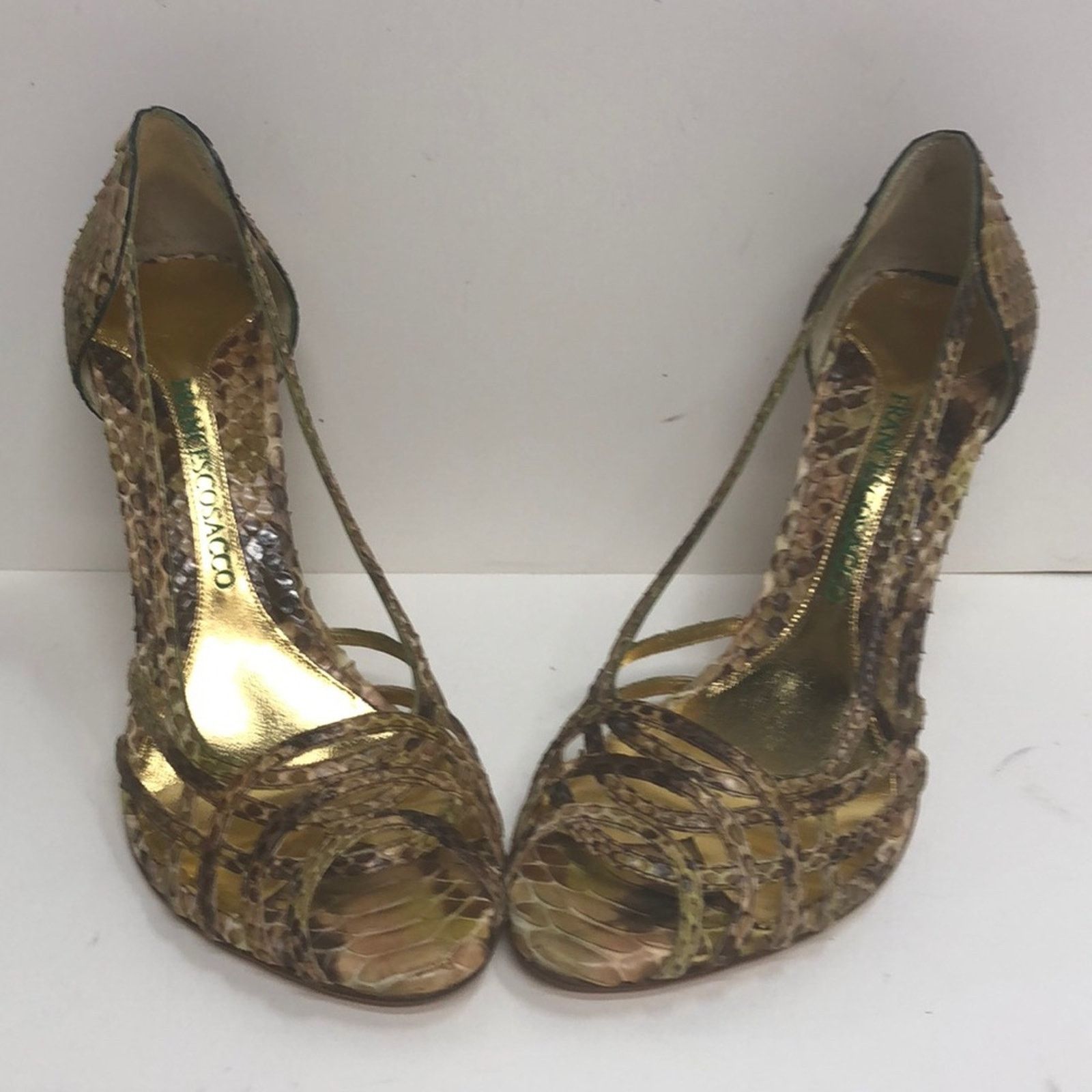 & Other Stories Francesco Sacco Made in Italy Snakeskin High Heel Size US 7 / IT 37 - 1 Thumbnail