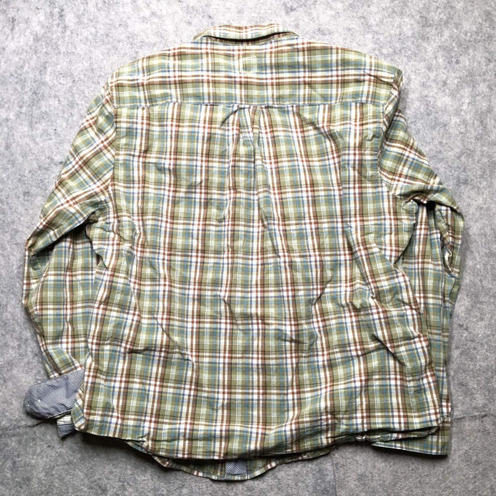 Vintage SCOTTeVEST Shirt Mens XL Green Plaid Hidden Pocket Travel Long Sleeve Casual Size US XL / EU 56 / 4 - 6 Thumbnail