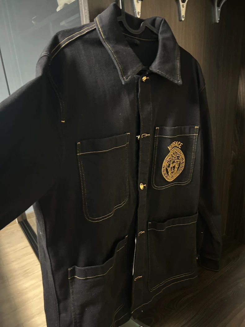 Versace Versace Embroidered denim jacket Size US L / EU 52-54 / 3 - 4 Thumbnail