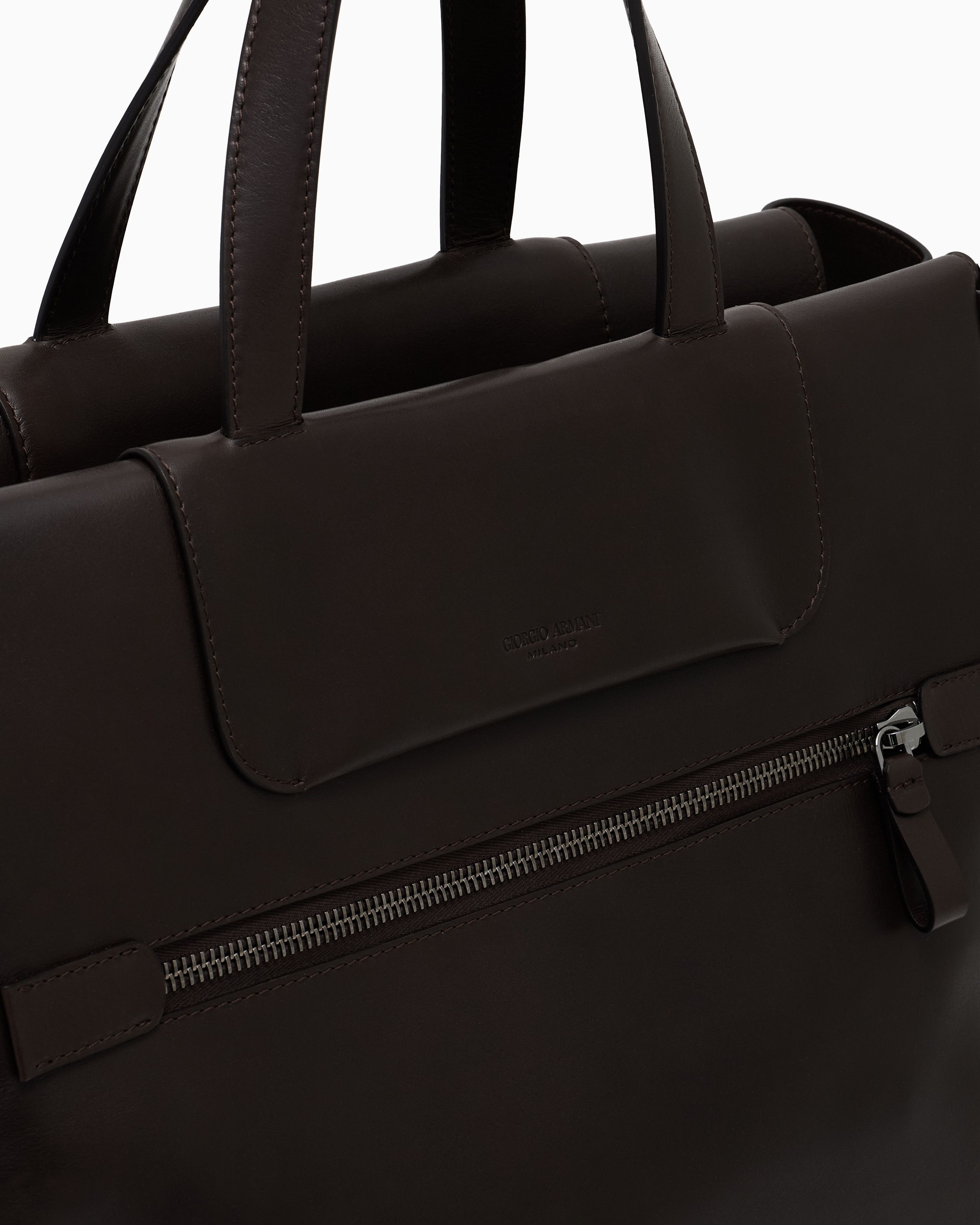 Giorgio Armani GIORGIO ARMANI Men Runway Culfskin WEEKENDER DUFFEL Bag Size ONE SIZE - 6 Thumbnail