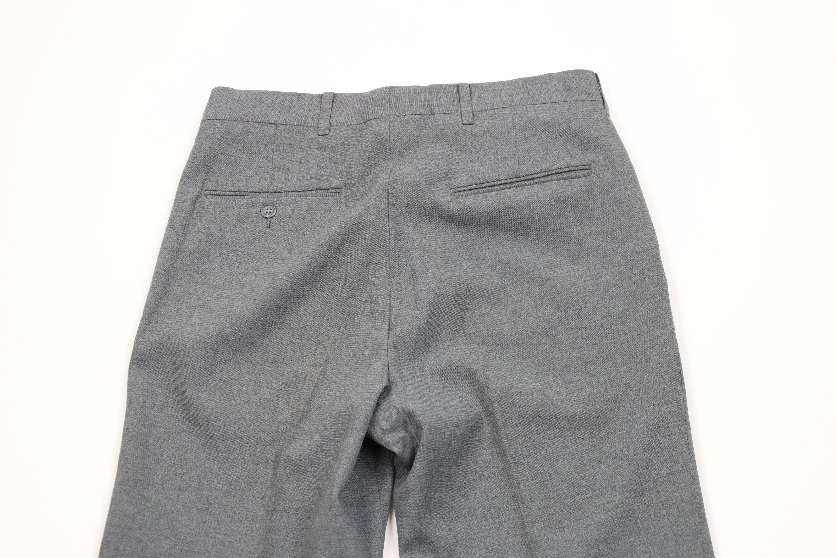 Vintage Vintage 70s Streetwear Blend Wide Leg Chino Pants Gray USA Size US 32 / EU 48 - 11 Thumbnail