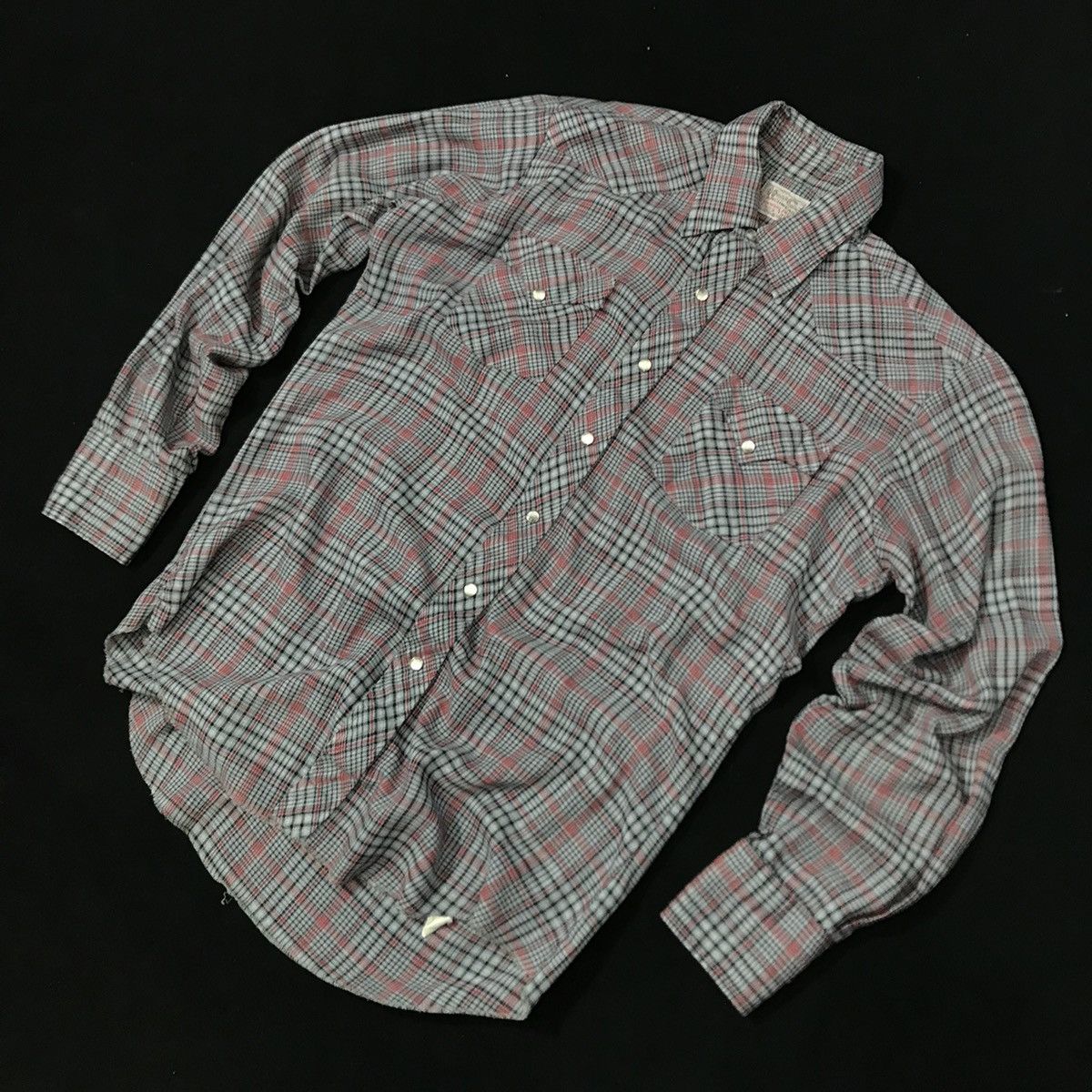 Rockmount Ranch Wear × Vintage H Bar C Ranchwear Permanent Press Long Tail Western Shirt Size US L / EU 52-54 / 3 - 1 Thumbnail