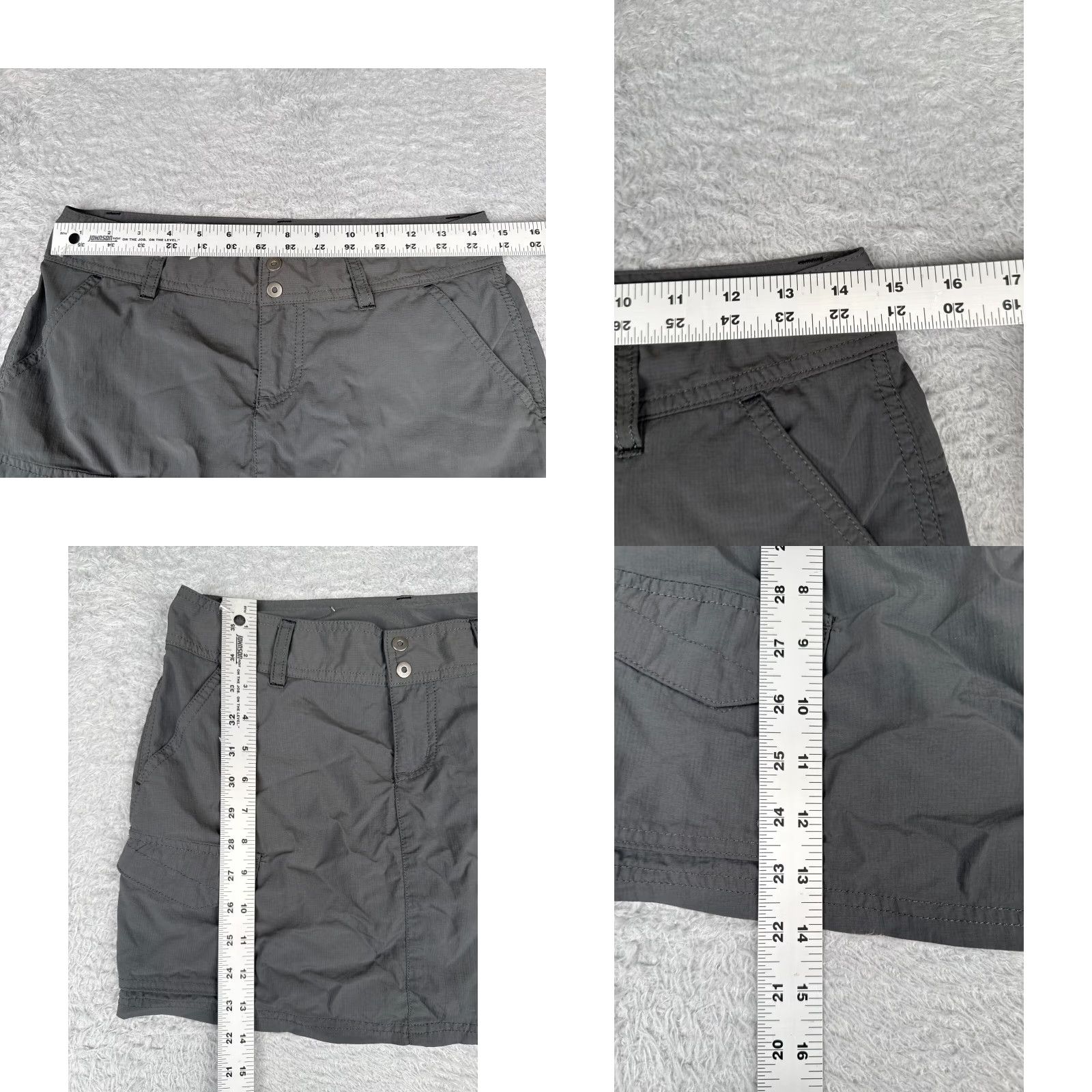 Vintage Columbia Womens Skort Gray Nylon Shell Omni-Shade Hiking Activewear Shorts 2 Size 26" / US 2 / IT 38 - 8 Thumbnail