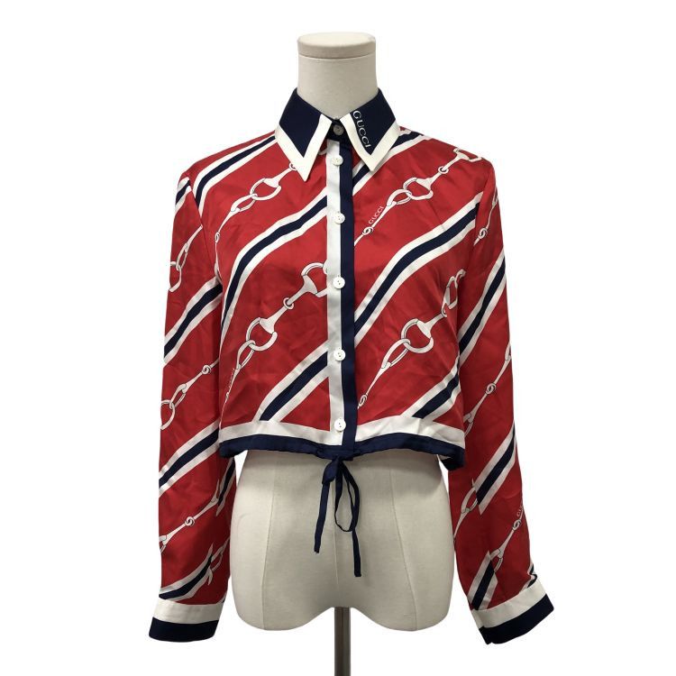 Gucci Gucci Horsebit Silk Button Up Shirt Size 38 Size XS / US 0-2 / IT 36-38 - 1 Thumbnail