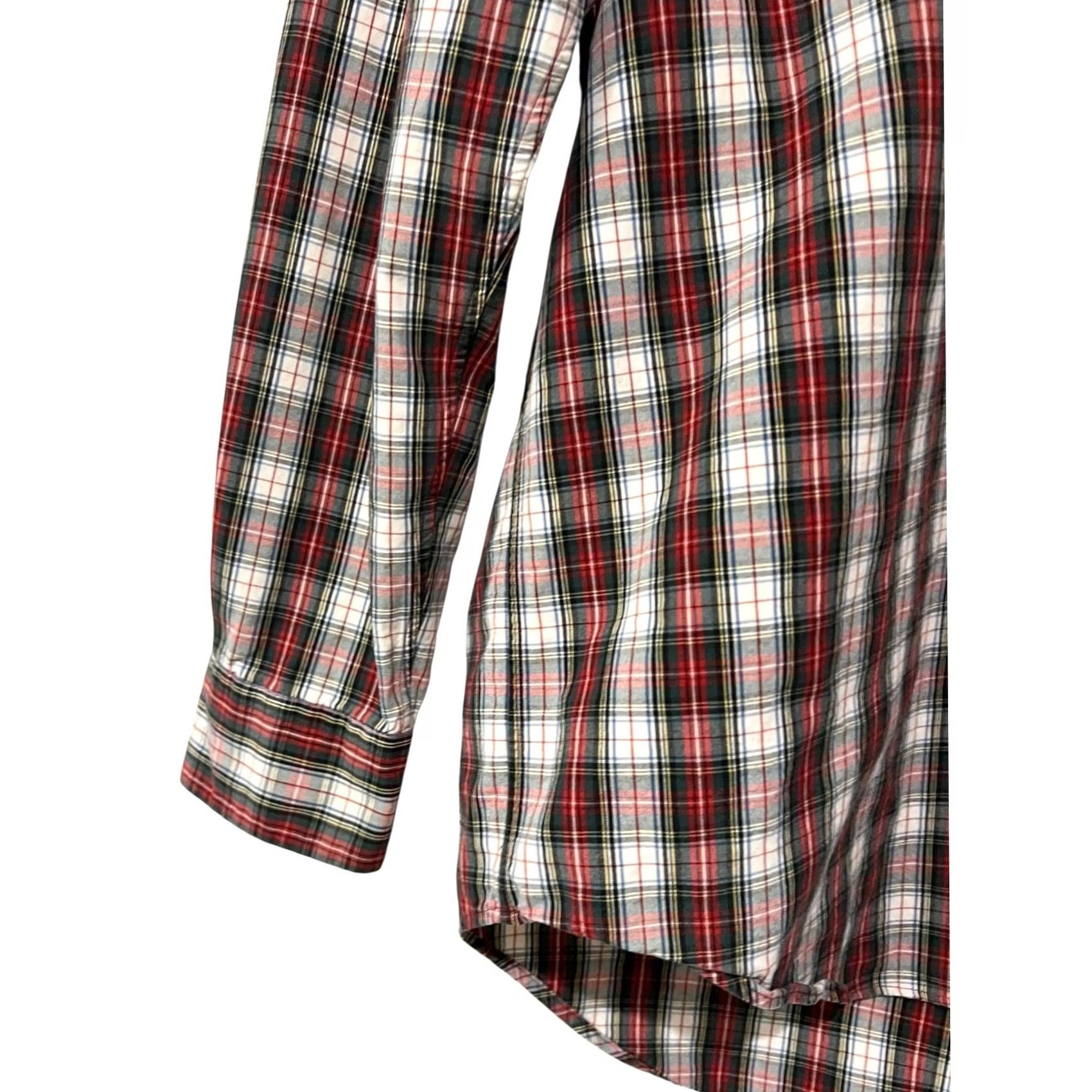 Ralph Lauren Ralph Lauren Blake Shirt Men Medium Long Sleeve Button Up Plaid 2-Ply Cotton Red Size US M / EU 48-50 / 2 - 3 Thumbnail