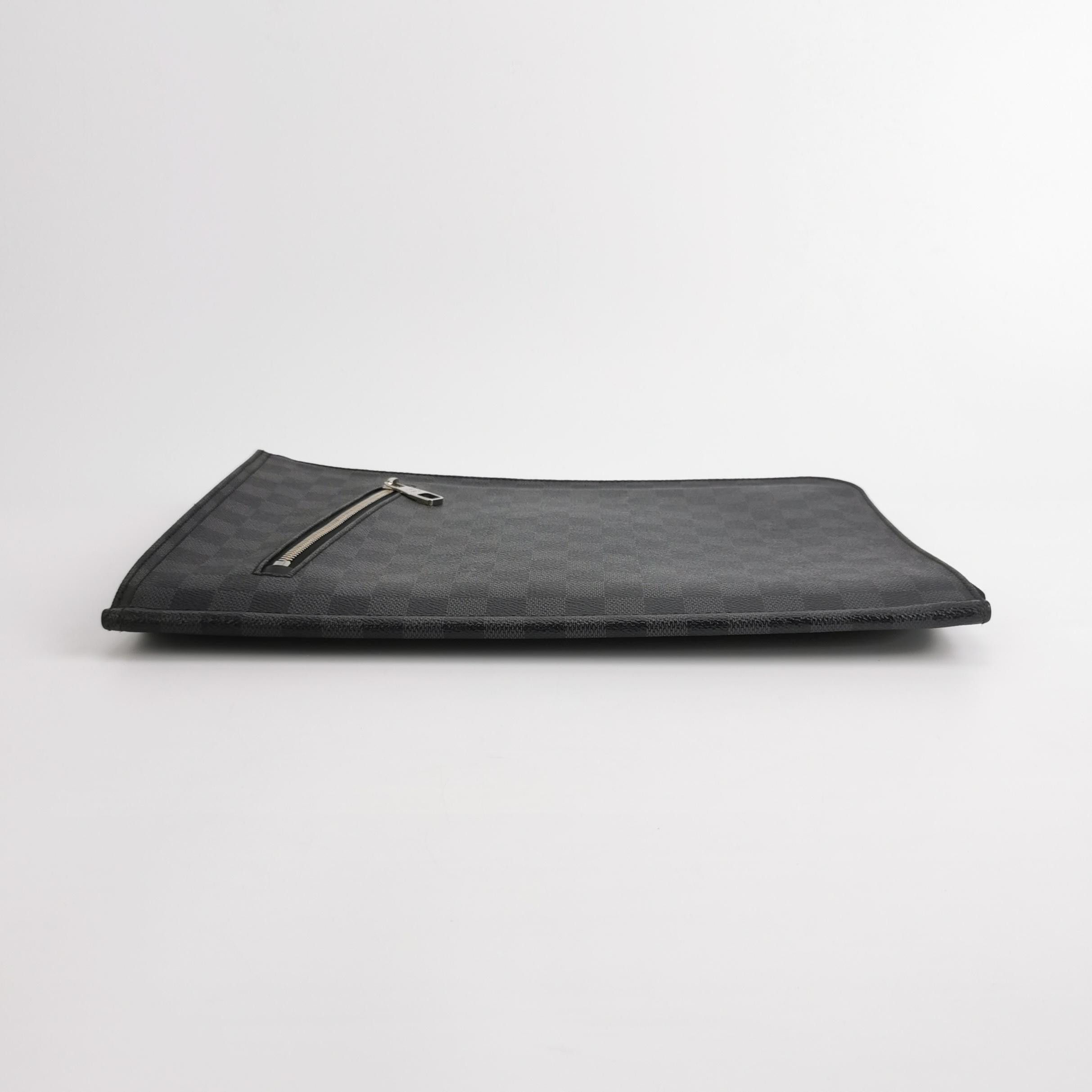 Louis Vuitton Louis Vuitton (LV) Pochette Jour Checkerboard Zip Clutch -y Size ONE SIZE - 2 Thumbnail