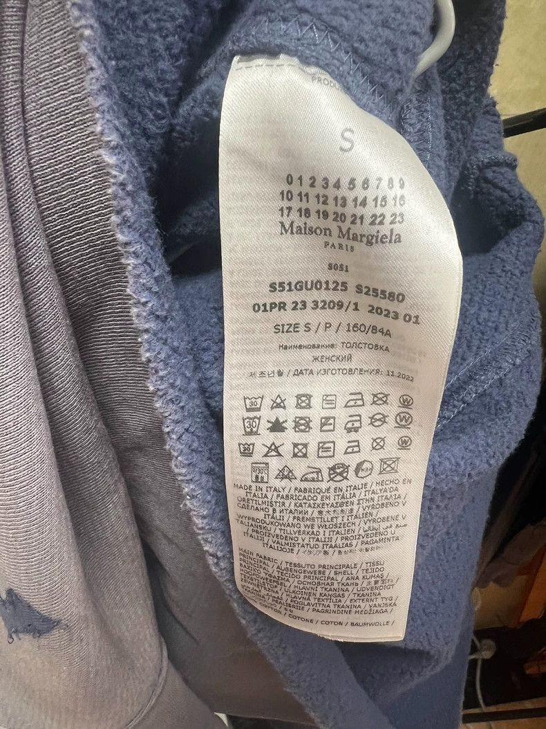 Maison Margiela Maison Margiela Maison Margiela Washed Purple Sweatshirt-2 Size US S / EU 44-46 / 1 - 4 Thumbnail