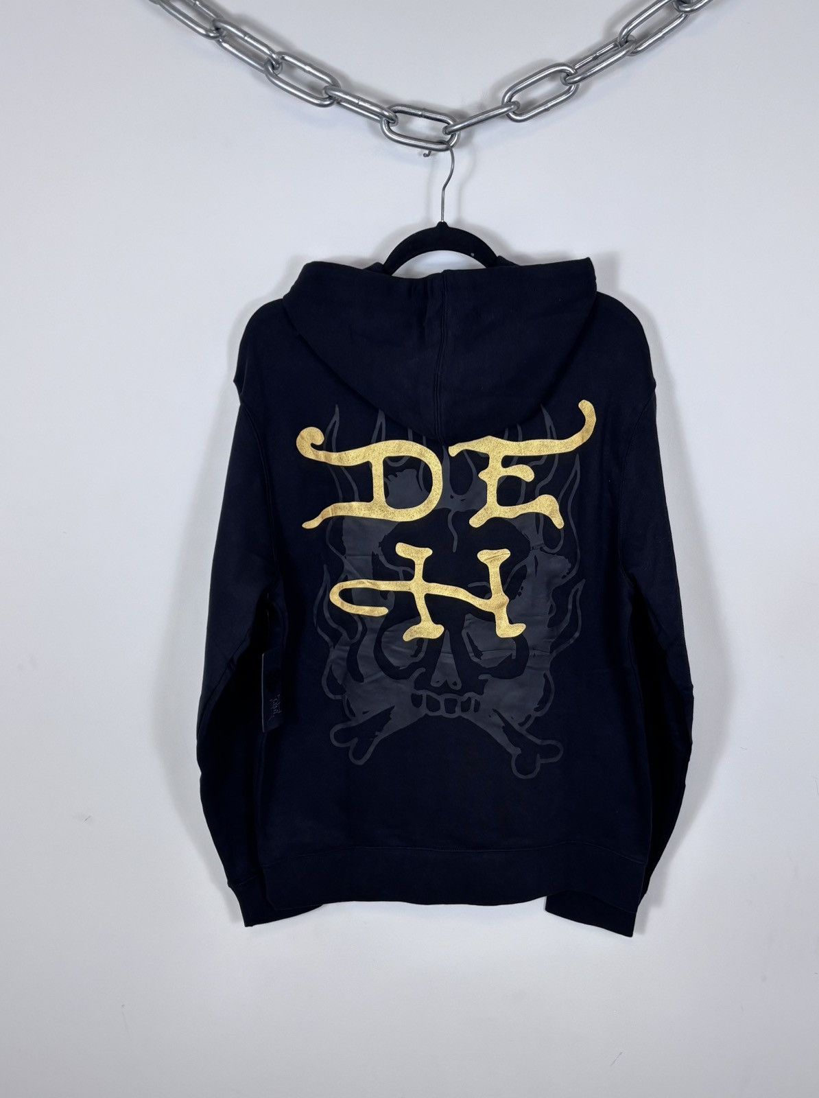 Ed Hardy Ed Hardy NWT Men’s Y2K Big Tattoo Logo Black Hype Hoodie Size US M / EU 48-50 / 2 - 2 Thumbnail