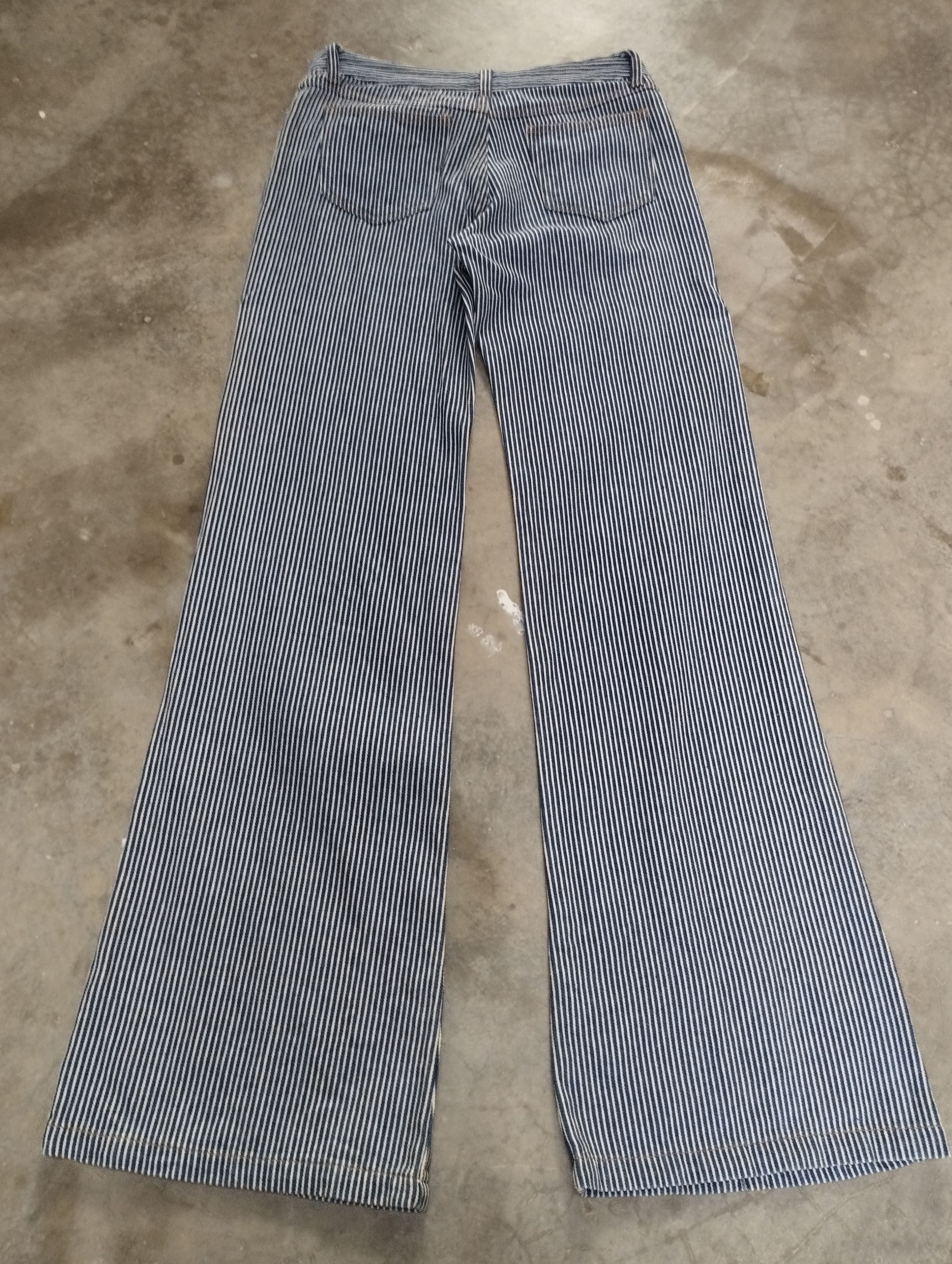 Tornado Mart Super Flare Jeans Japan Hickory Stripe Bootcut Jeans Size US 26 / EU 42 - 2 Thumbnail