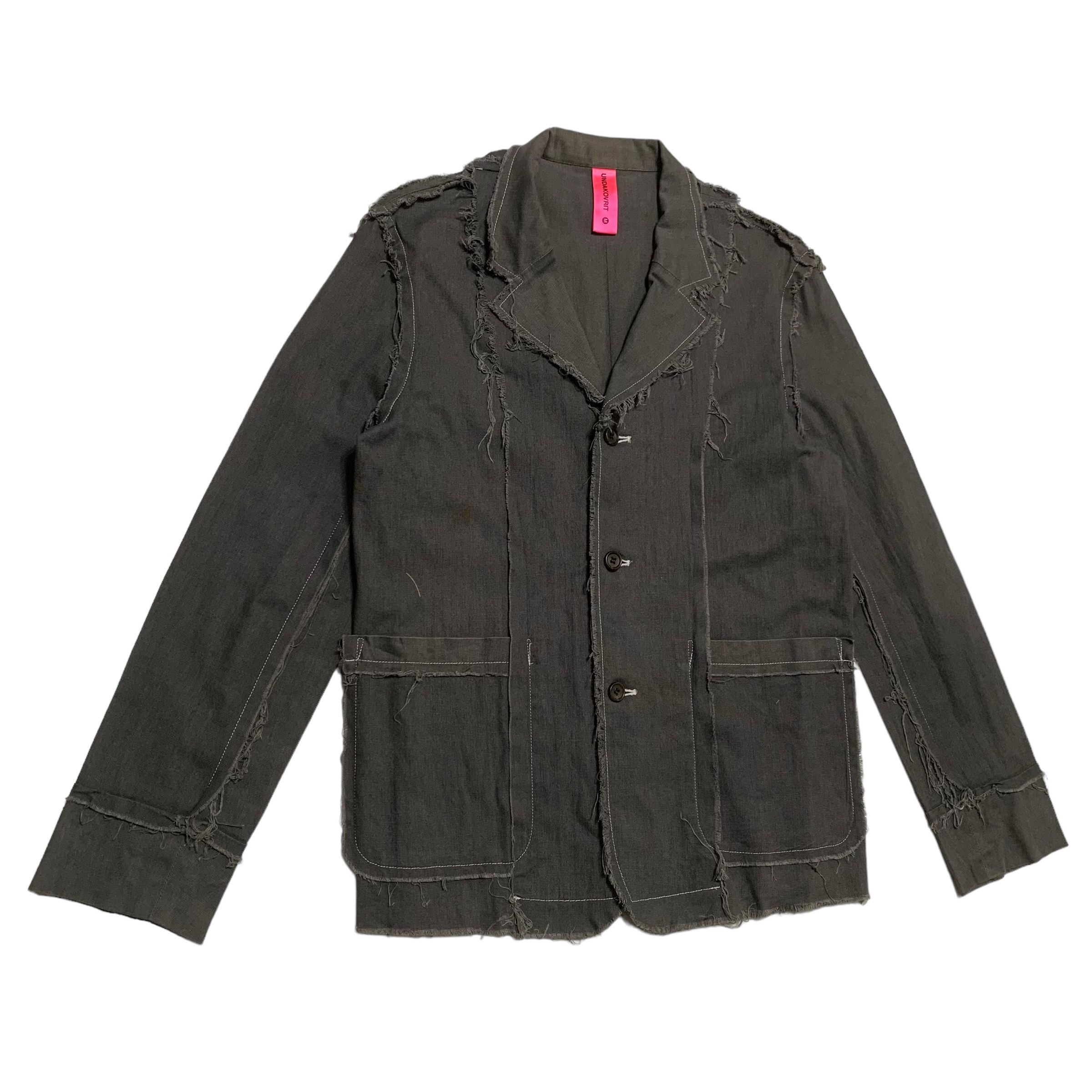 Jun Takahashi Jun Takahashi Undercover Undakovrit Frayed Button Jacket Size US S / EU 44-46 / 1 - 3 Thumbnail