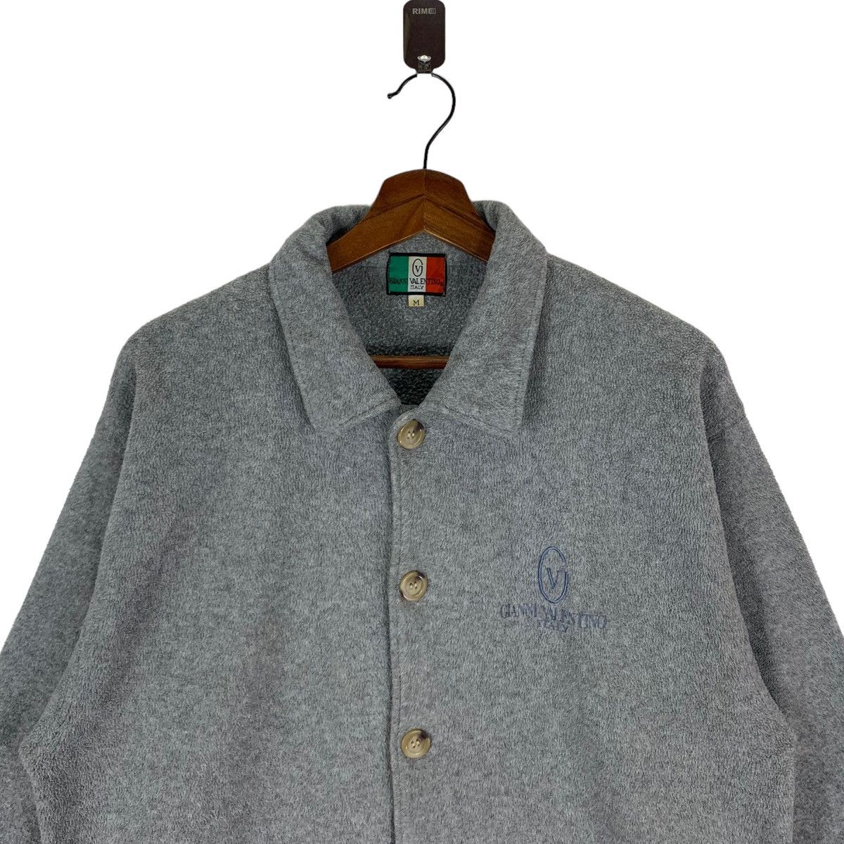Designer × Vintage VINTAGE GIANNI VALENTINO ITALY BUTTON FLEECE JACKET Size US M / EU 48-50 / 2 - 6 Thumbnail