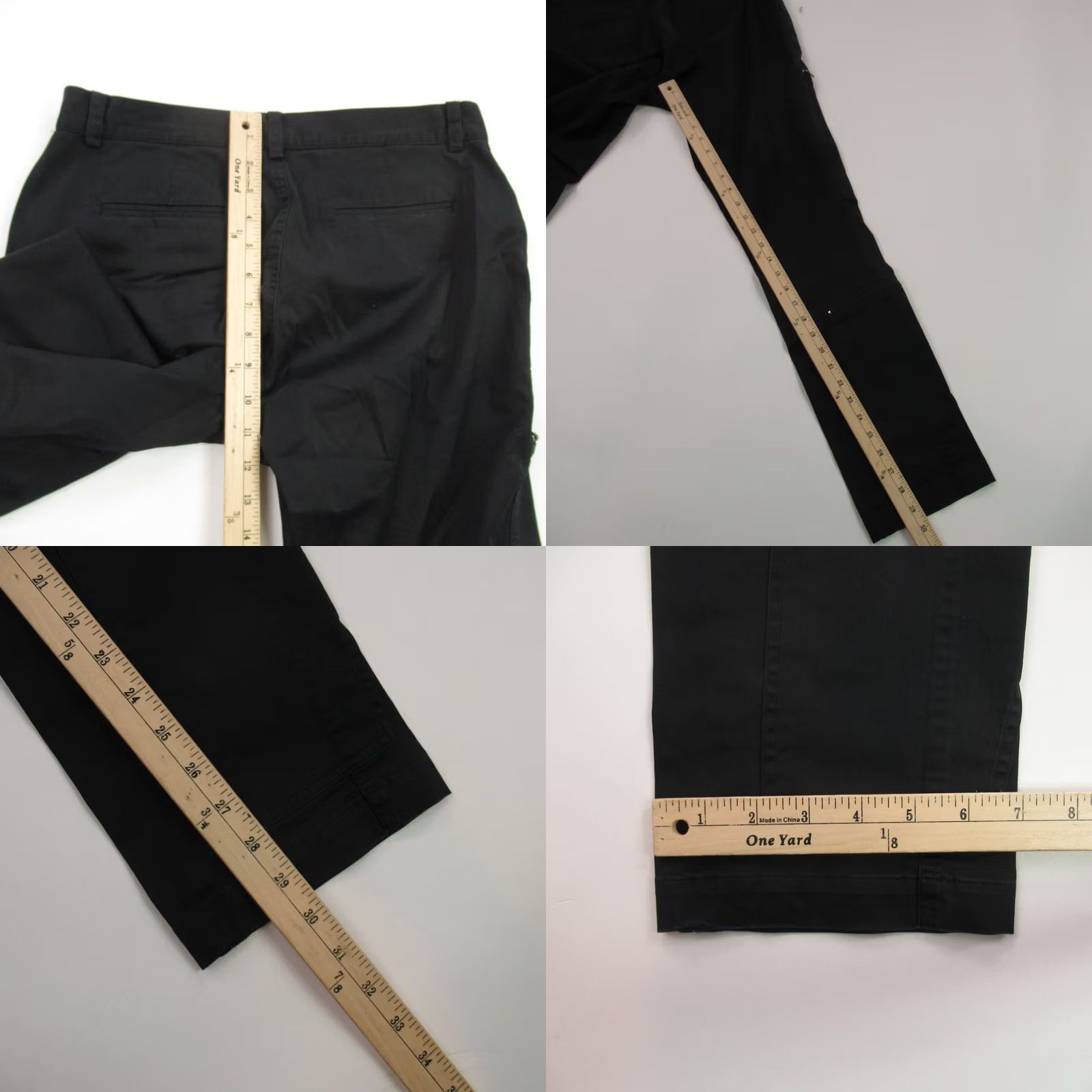 Ralph Lauren Ralph Lauren Pants Women 4 Lightweight Straight Black Casual Pockets Premium Size 27" / US 4 / IT 40 - 8 Thumbnail