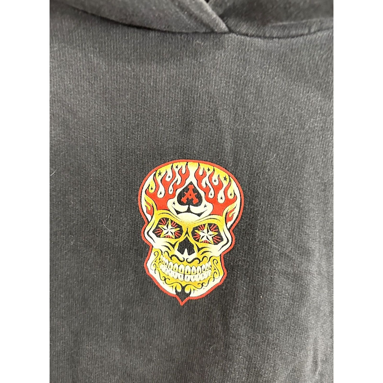 Vintage VTG Vince Ray 13 Unlucky Fashion Victim Voodoo Hotrod Faded Zombie Hoodie XL Mens Black AA Classics Size US XL / EU 56 / 4 - 3 Thumbnail