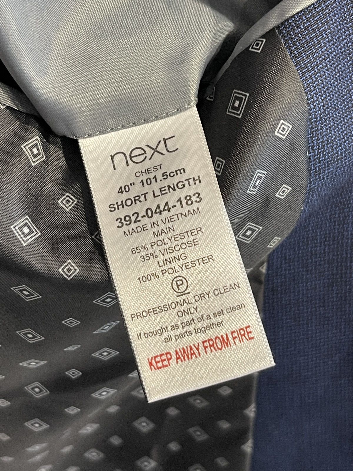 NEXT Next men’s classic suit blazer+trousers 40S Size 40S - 7 Thumbnail