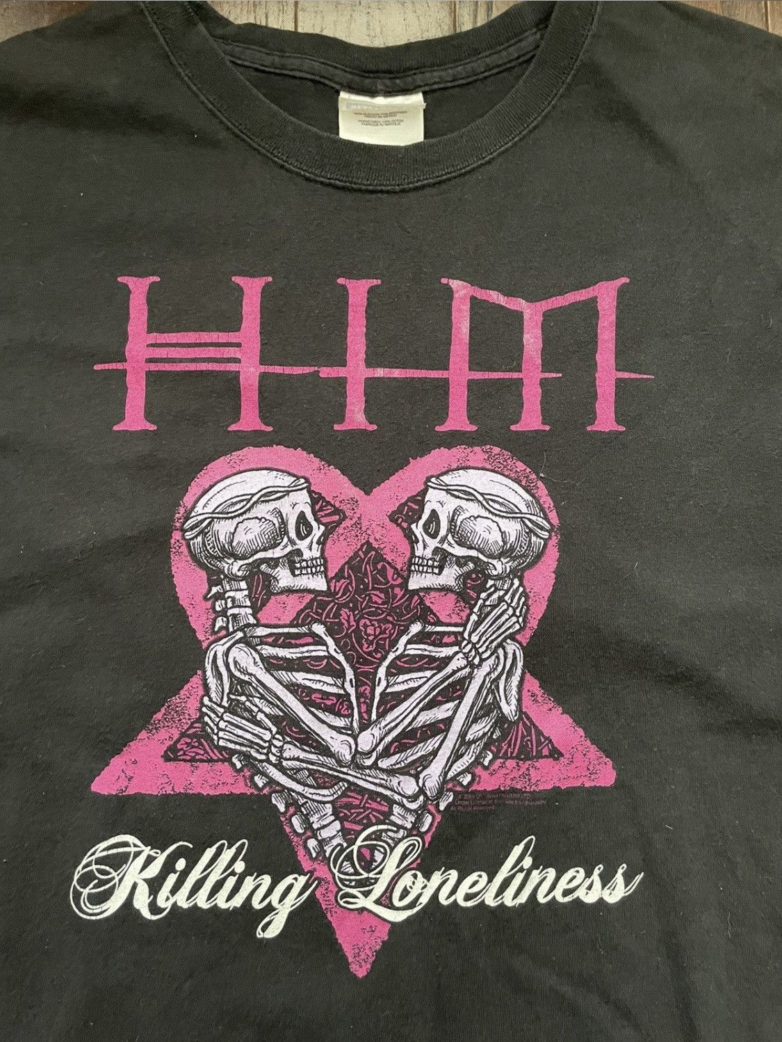 Band Tees × Vintage Vintage Him Killing Loneliness Band T-Shirt Black Size US XL / EU 56 / 4 - 3 Thumbnail
