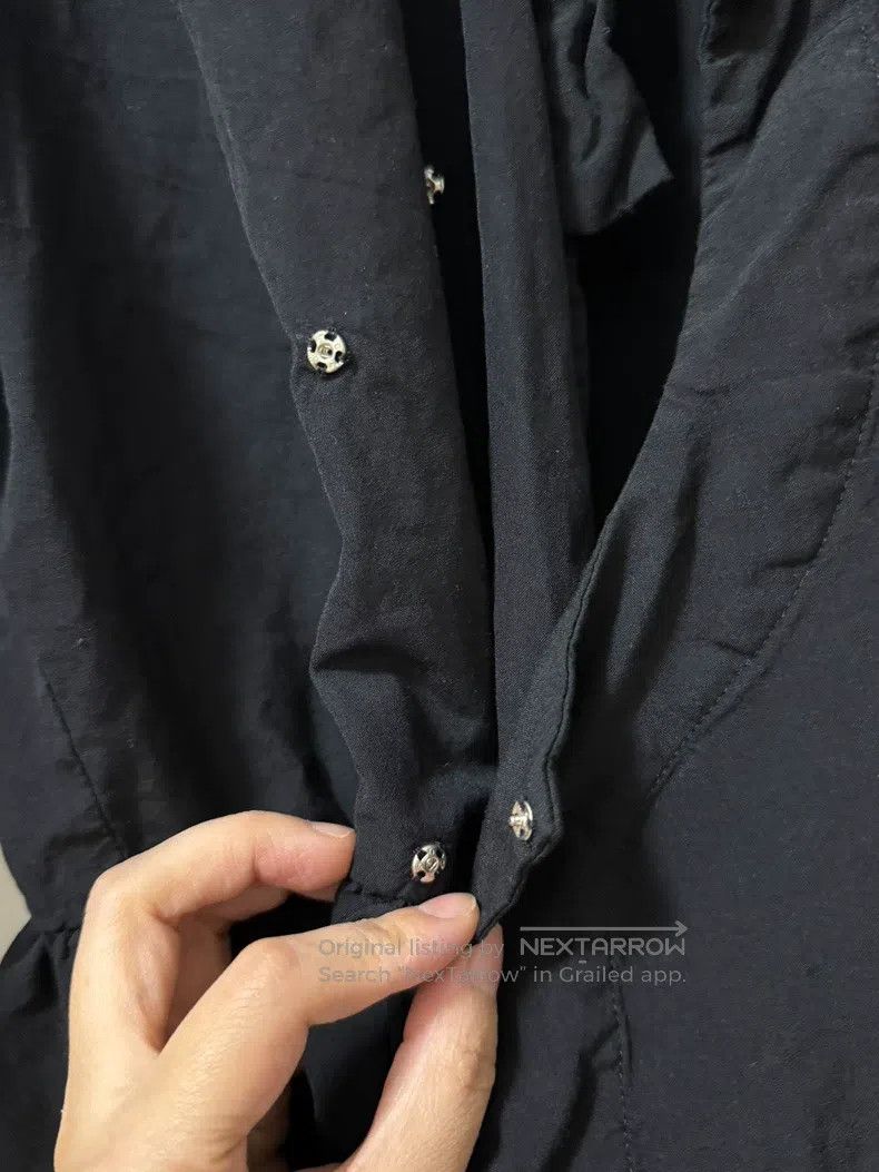 Comme des Garcons Comme Des Garcons Bias Front Buttoned Gathered Hem Shirt - Size S / US 4 / IT 40 - 4 Thumbnail