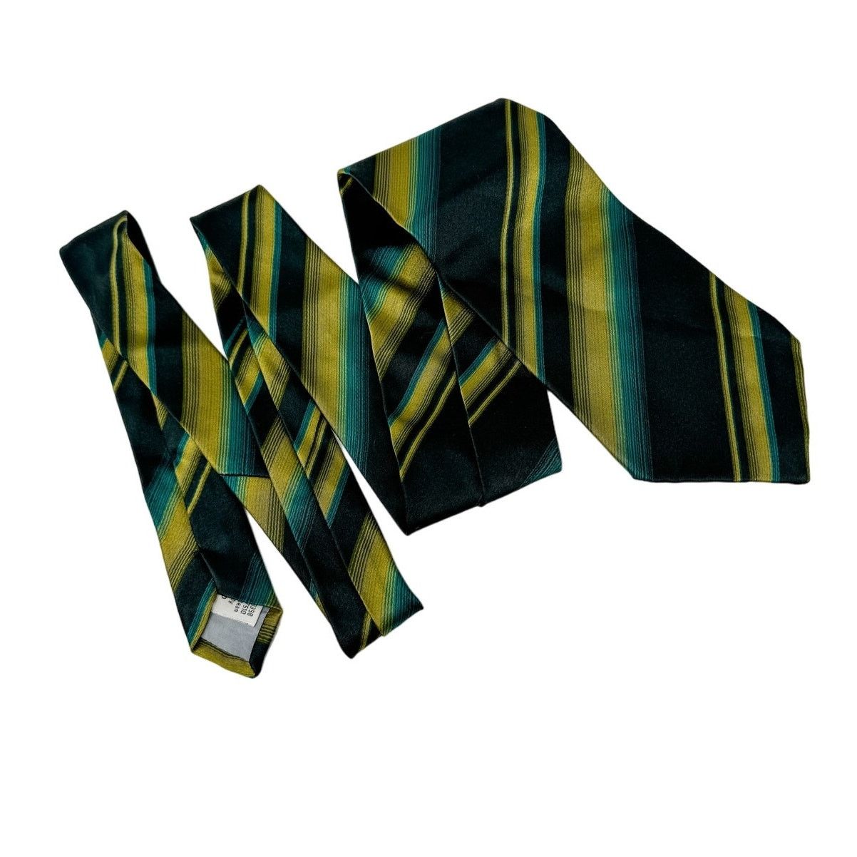 Calvin Klein × Vintage Vintage Calvin Klein Collection silk retro striped tie 4” w Size ONE SIZE - 4 Thumbnail