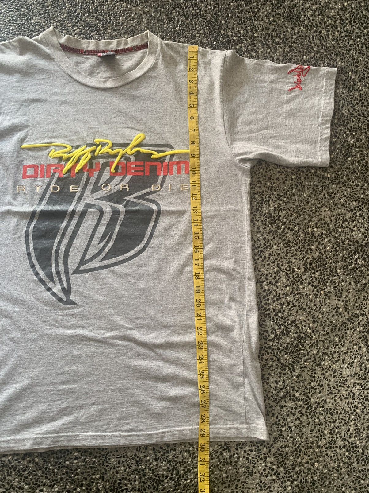 Rap Tees × Ruff Ryders × Vintage Vintage DMX Ruff Ryders Dirty Denim Embroidered T shirt Size US XL / EU 56 / 4 - 9 Thumbnail