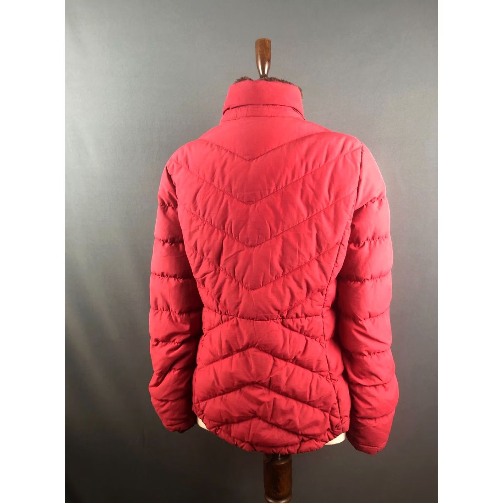 Vintage Polo Jeans Company Ralph Lauren Jacket Women Size M Red Quilted Full Zip Cotton Size 32" / US 10 / IT 46 - 3 Thumbnail