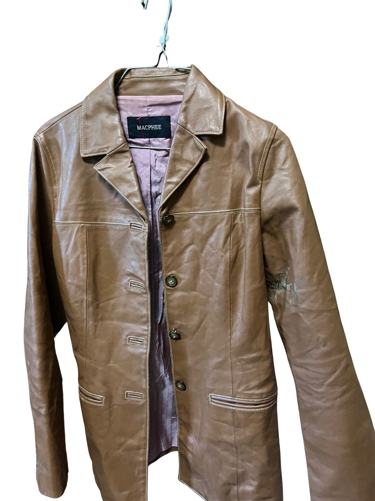 Japanese Brand × Vintage MACPHEE - Brown Leather Jacket Size US M / EU 48-50 / 2 - 1 Thumbnail