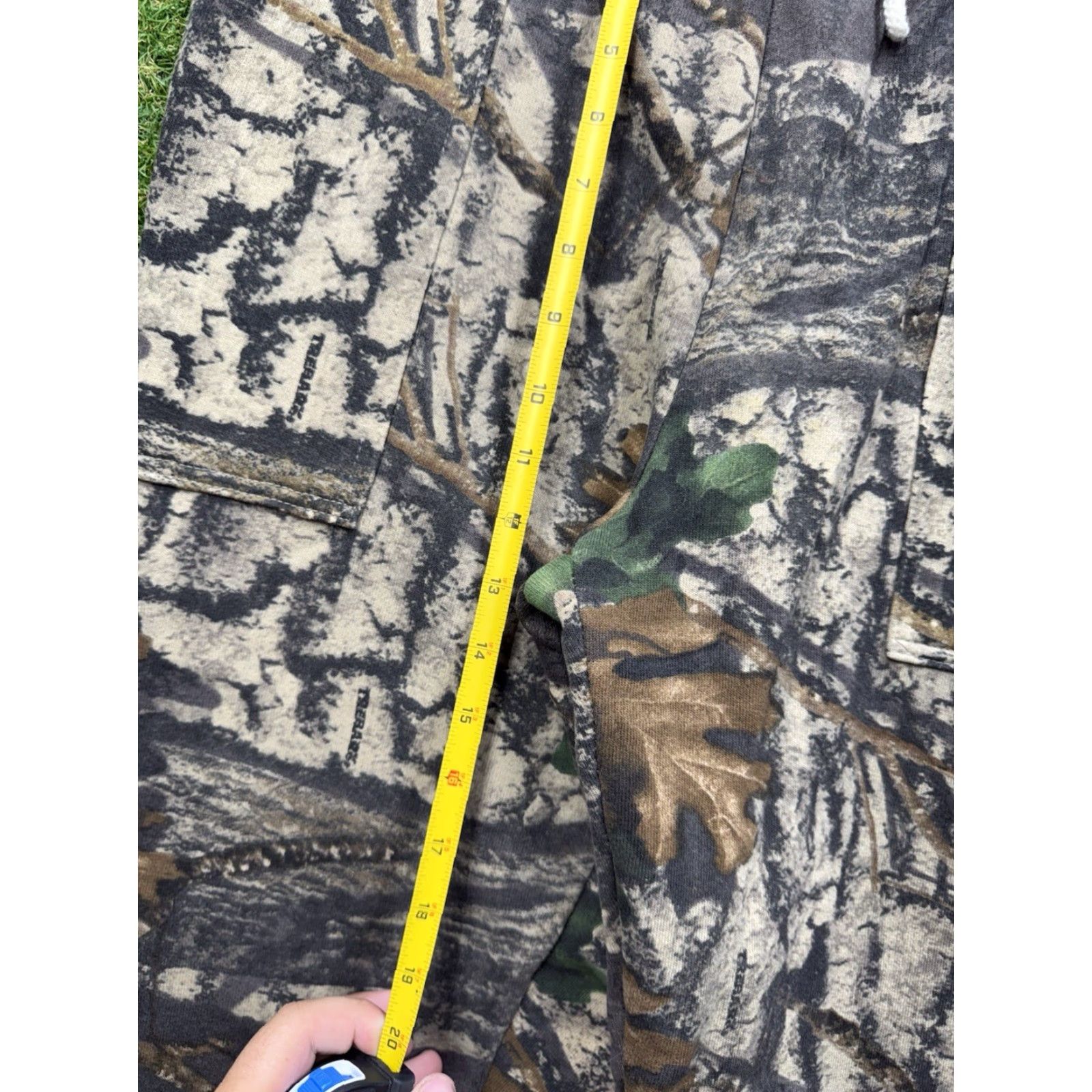Jerzees VINTAGE Jerzees Outdoors Mossy Oak Break Up Sweatpants Mens M Camouflage Green Cotton Polyester Pockets Adjustable Waist Grunge USA Size US 31 - 7 Thumbnail