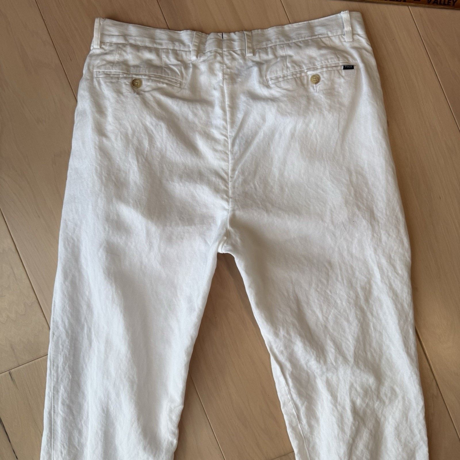 Polo Ralph Lauren Polo Ralph Lauren Linen Pants 34 White Minimalist Sportswear Size US 34 / EU 50 - 9 Thumbnail