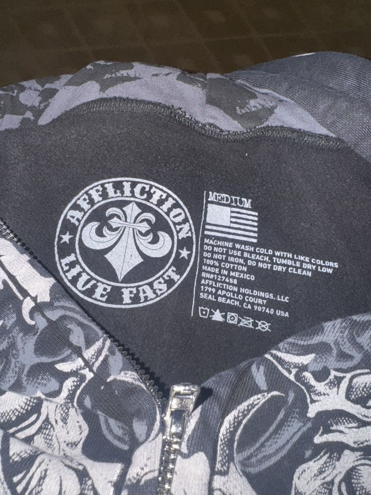 Ken Carson Ken Carson Complexcon Affliction Gorecore Lament Zip up Size US M / EU 48-50 / 2 - 4 Thumbnail