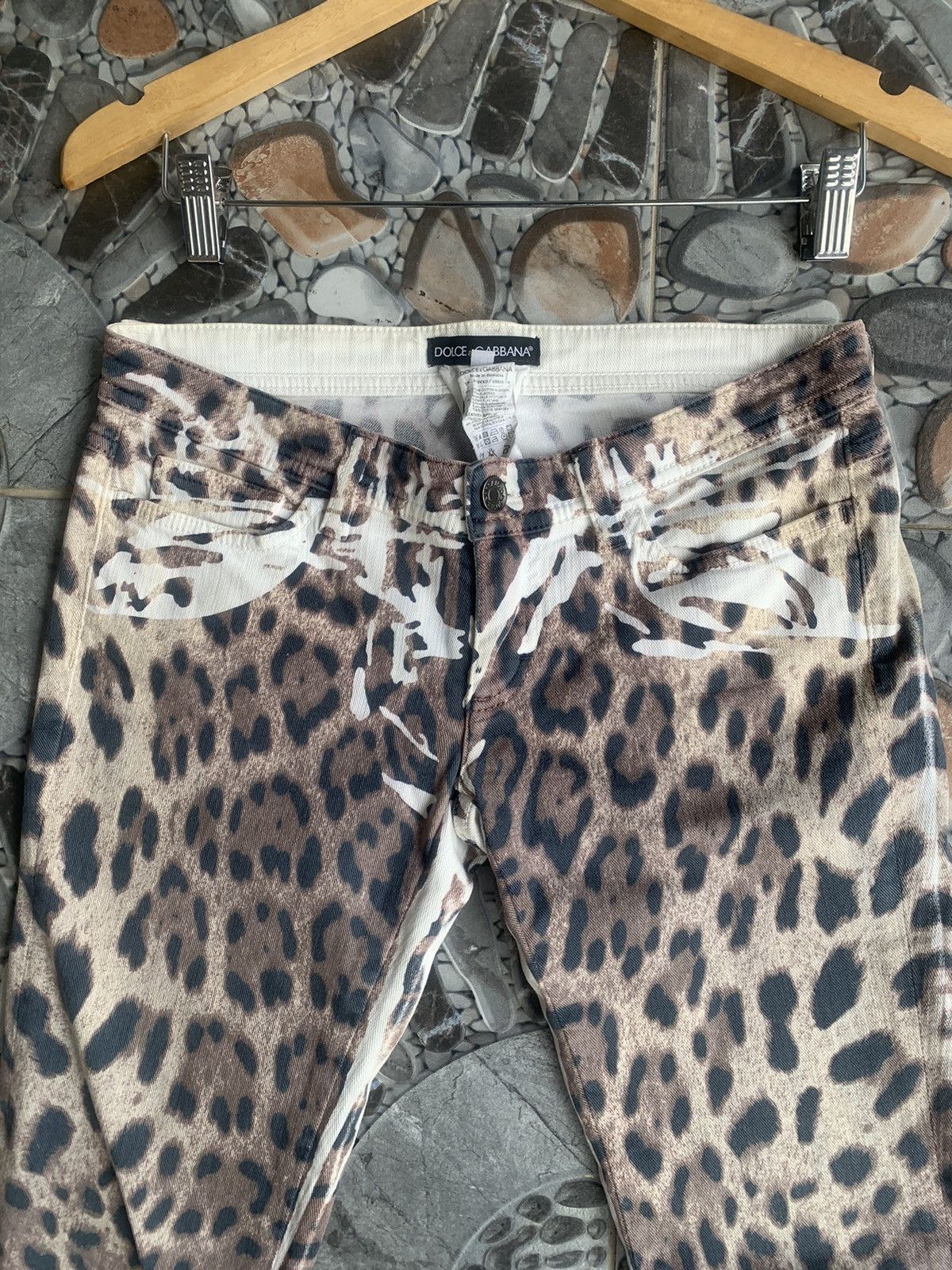 Dolce & Gabbana Dolce & Gabbana Leopard Printed Jeans Size 26" / US 2 / IT 38 - 5 Thumbnail