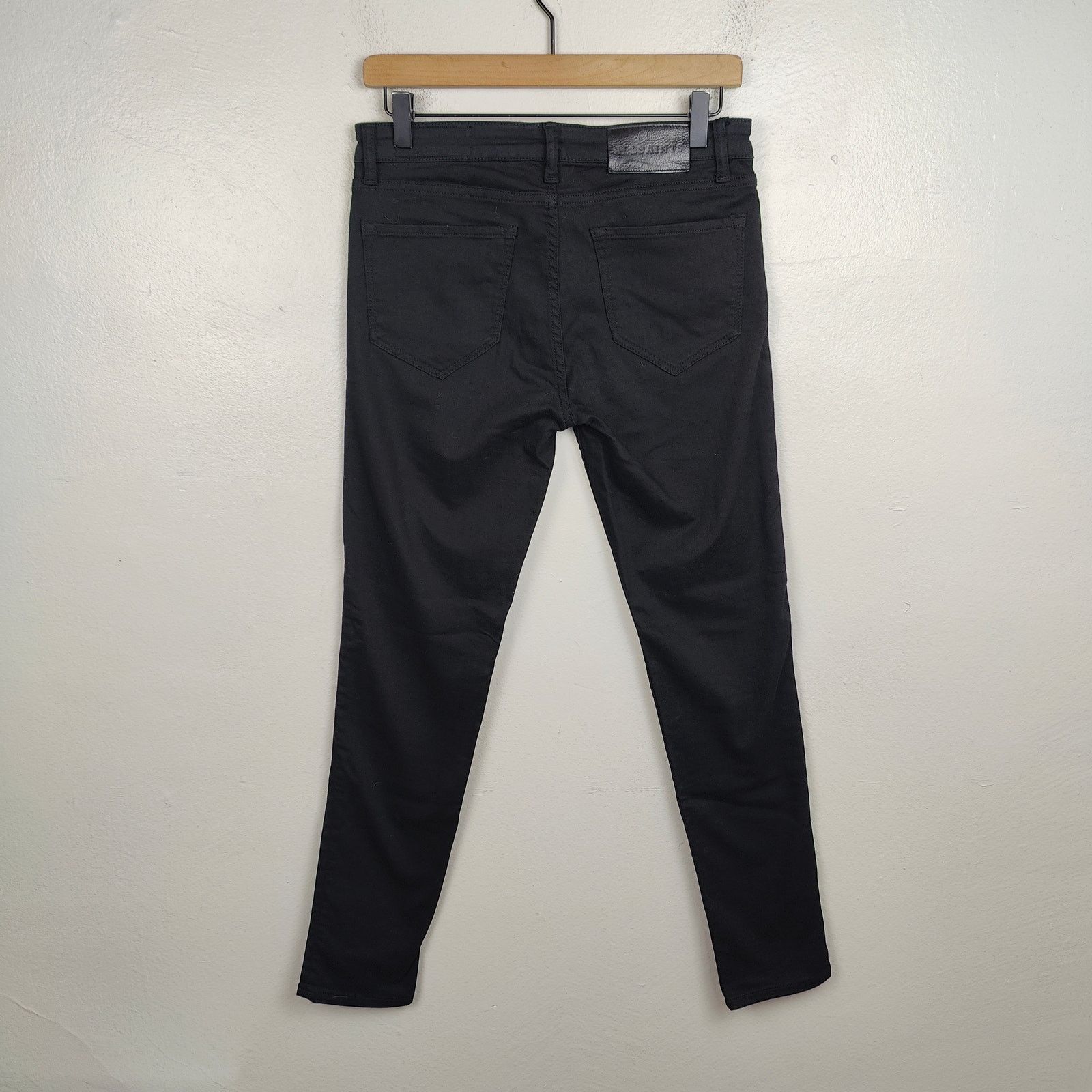 Other AllSaints Mast Fit Jeans Mens 31 Black Cotton Chinos Size US 31 - 5 Thumbnail