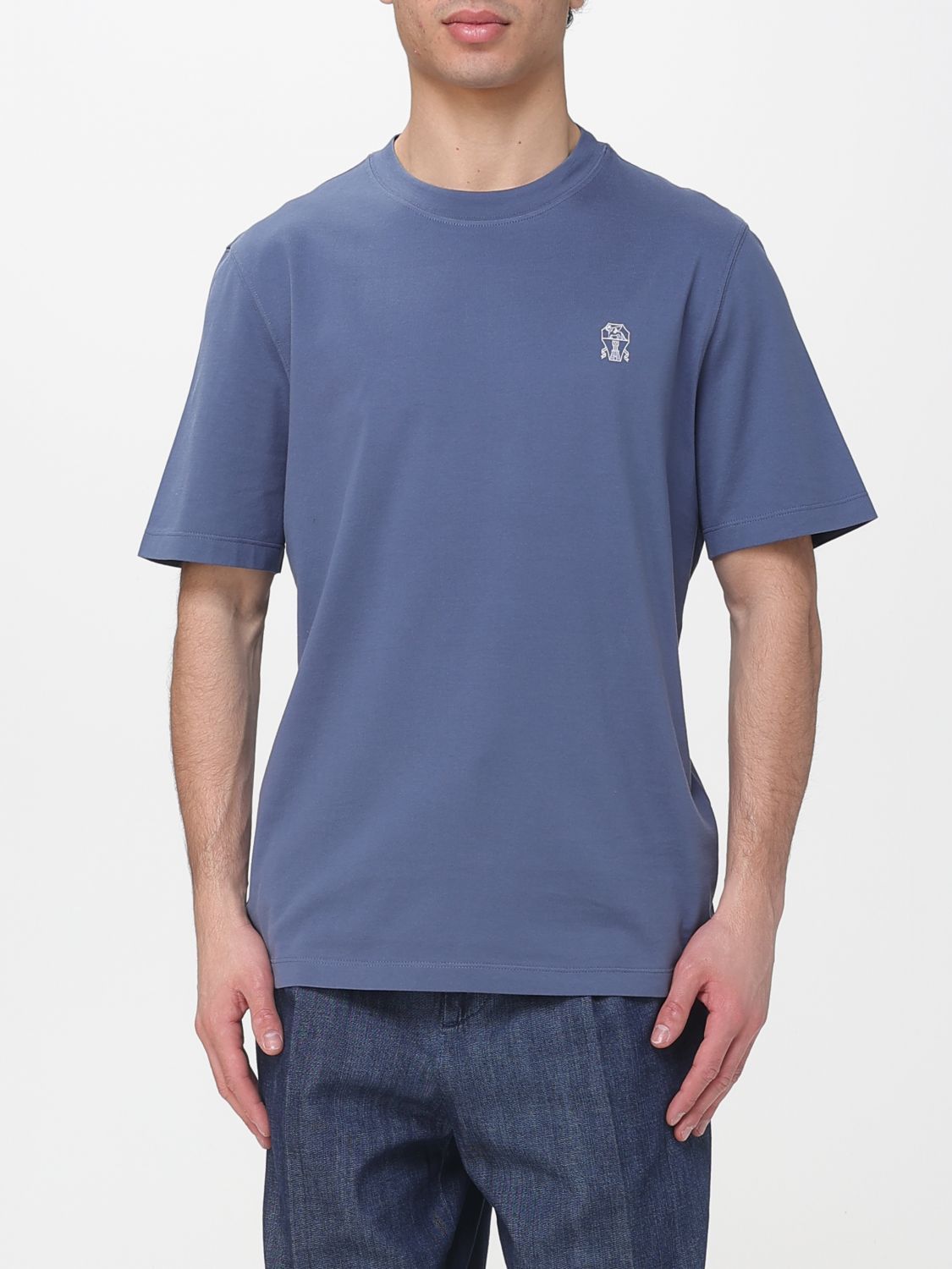 Brunello Cucinelli T-Shirt Men Denim