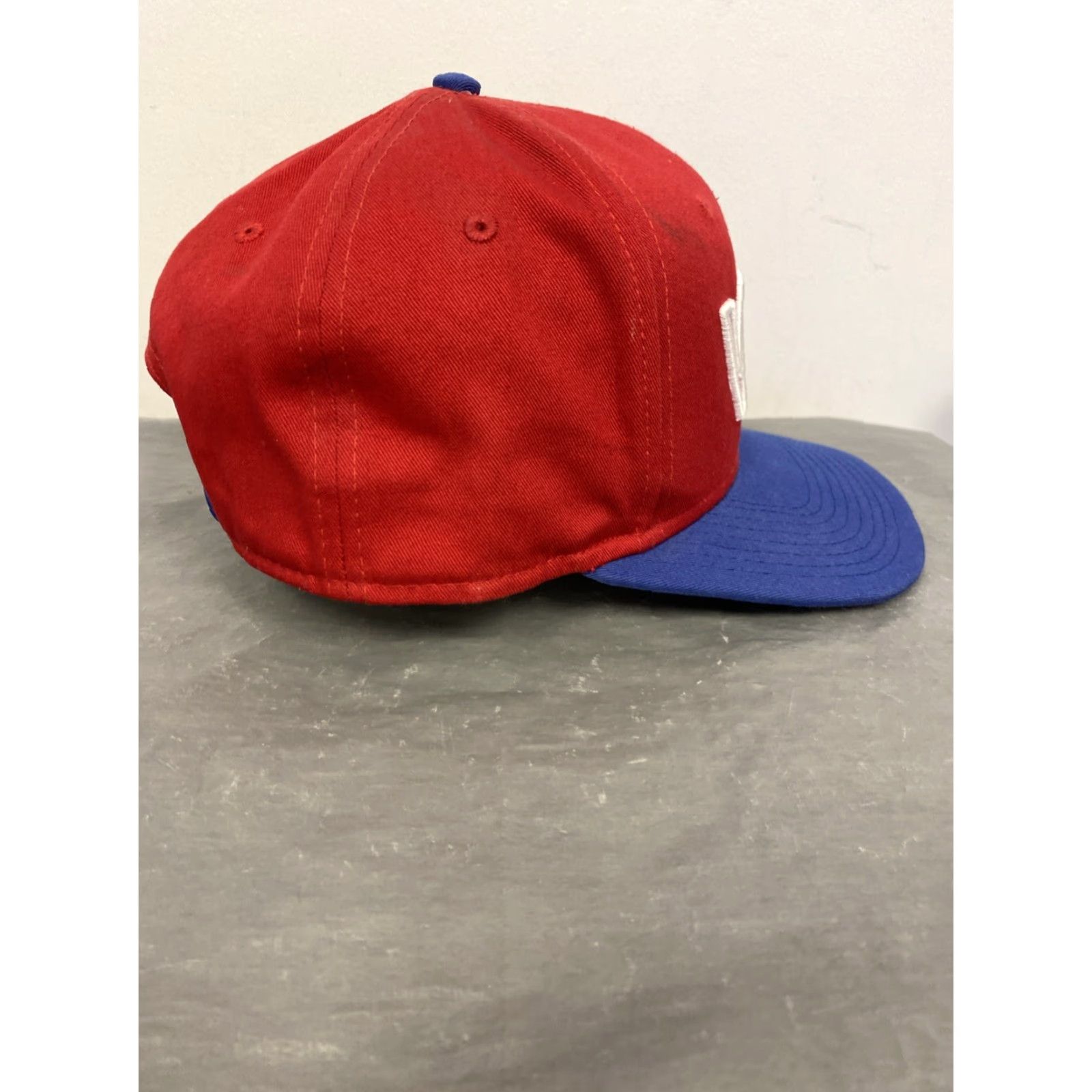 Vans VANS Off The Wall Men Hat Cap Snap Back Red Blue 814 Size ONE SIZE - 3 Thumbnail
