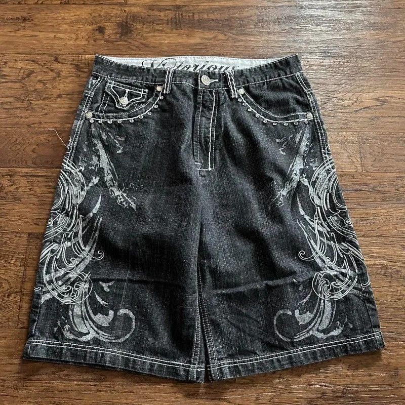 Japanese Brand Baggy Denim Shorts Size 30" / US 8 / IT 44 - 1 Thumbnail