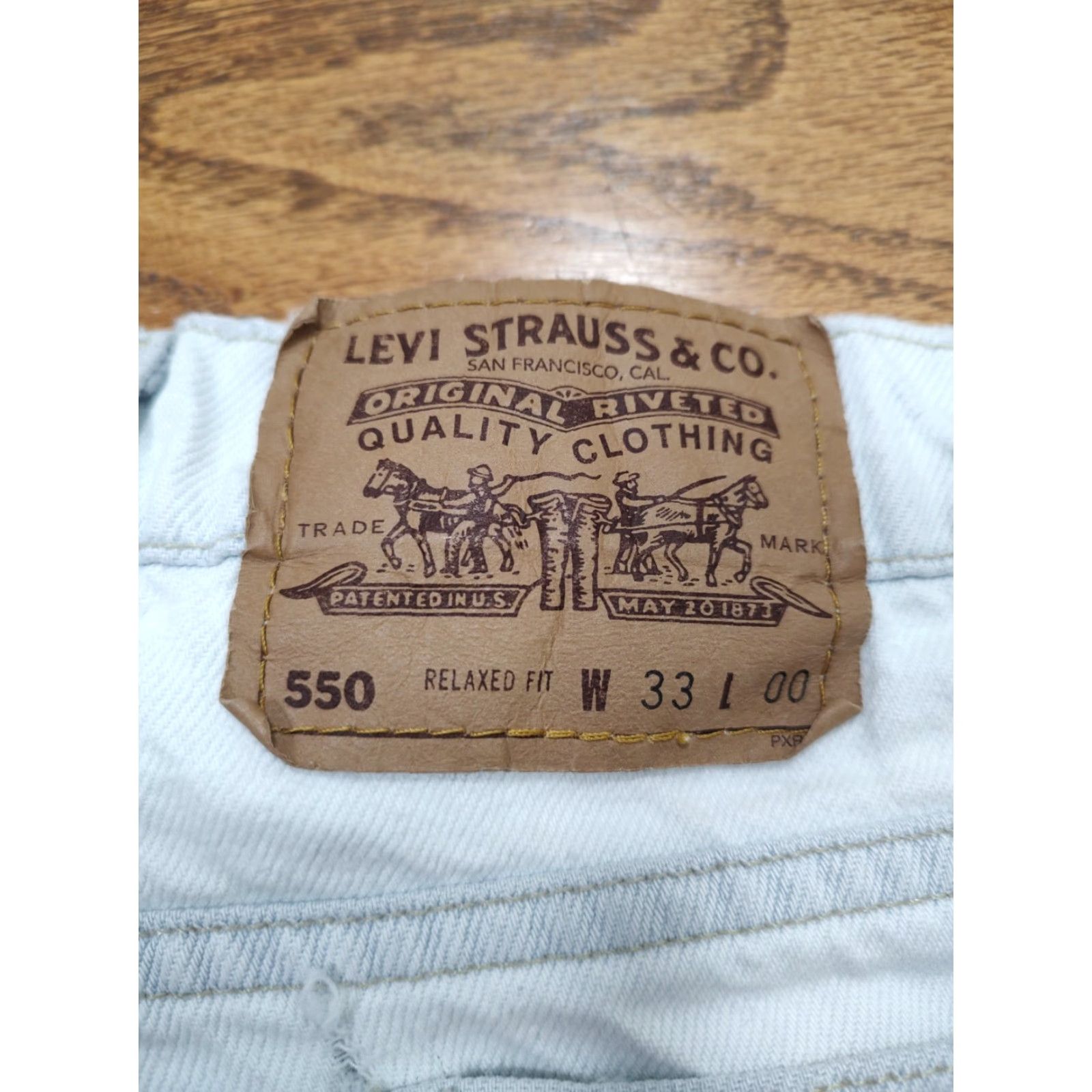 Levi's VINTAGE Levi's Shorts Mens 30 Light Blue 550 Orange Tab Relaxed Denim USA 90s Size US 30 / EU 46 - 4 Thumbnail