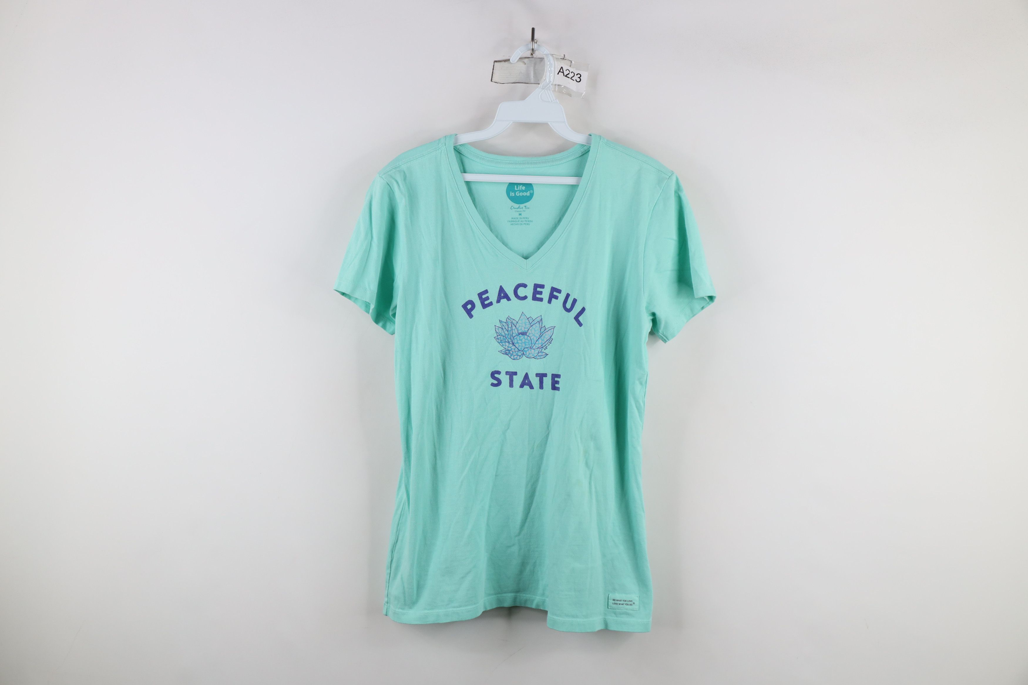 Life is Good × Vintage Life Is Good Distressed Peaceful Flower of Life T-Shirt Size M / US 6-8 / IT 42-44 - 1 Thumbnail