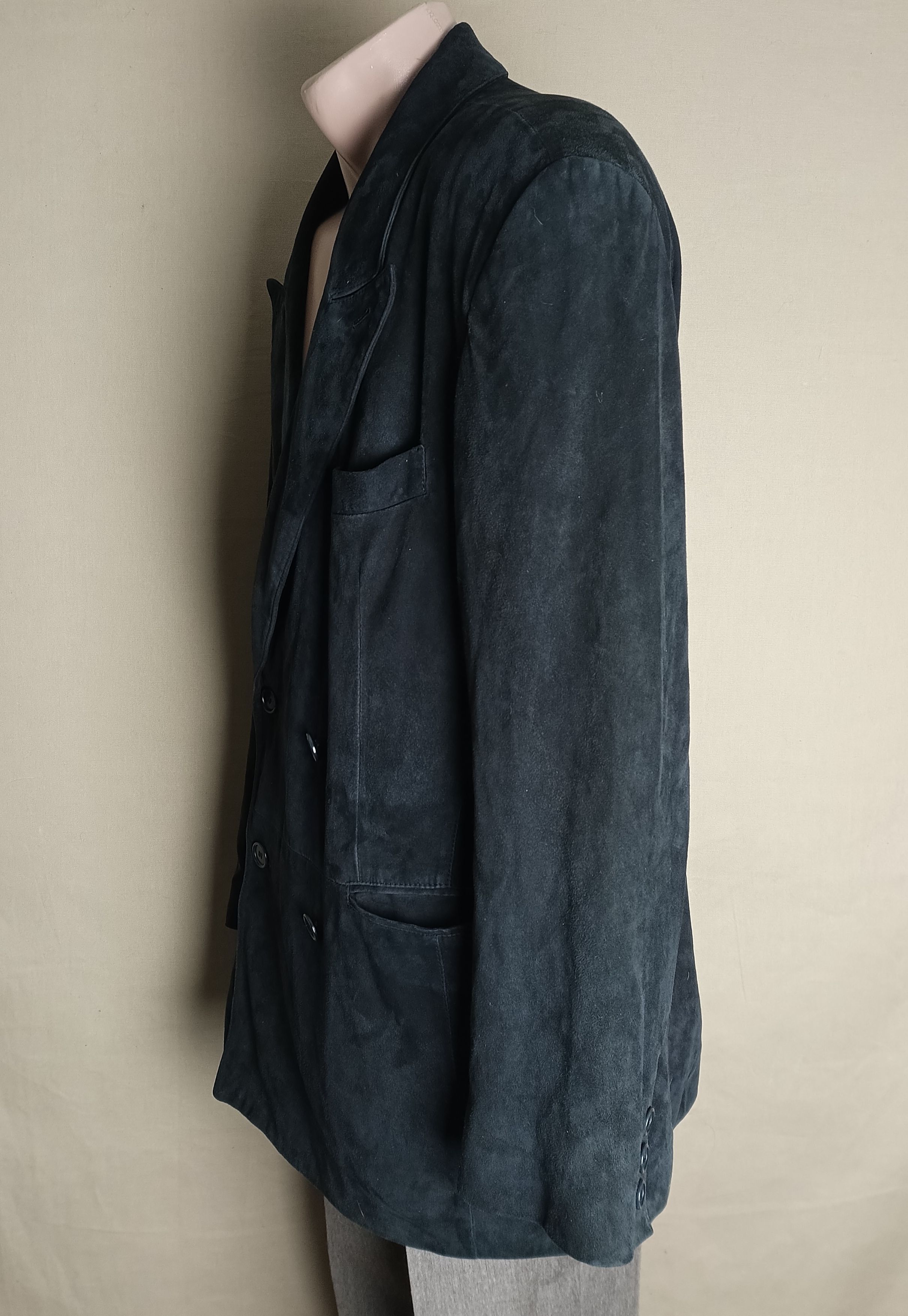 Other Giorgio's Palm Beach Suede Leather Navy Men Jacket Size IT52 Size US L / EU 52-54 / 3 - 4 Thumbnail