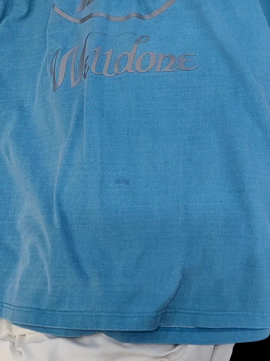 WE11DONE WE11DONE Reflective Logo Short Sleeve T-Shirt Blue Q15 Size US M / EU 48-50 / 2 - 3 Thumbnail
